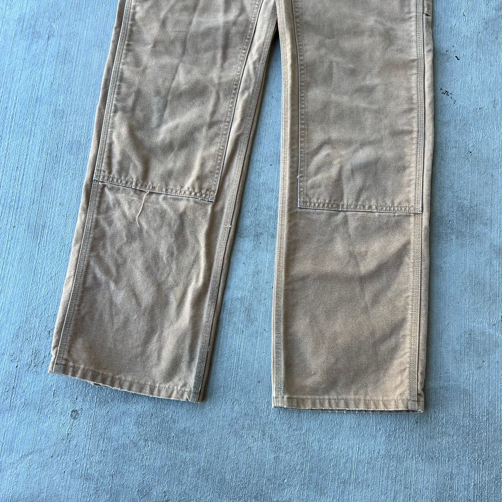 Carhartt × Vintage Carhartt brown double knee work wear carpenter pants Size US 29 - 3 Thumbnail