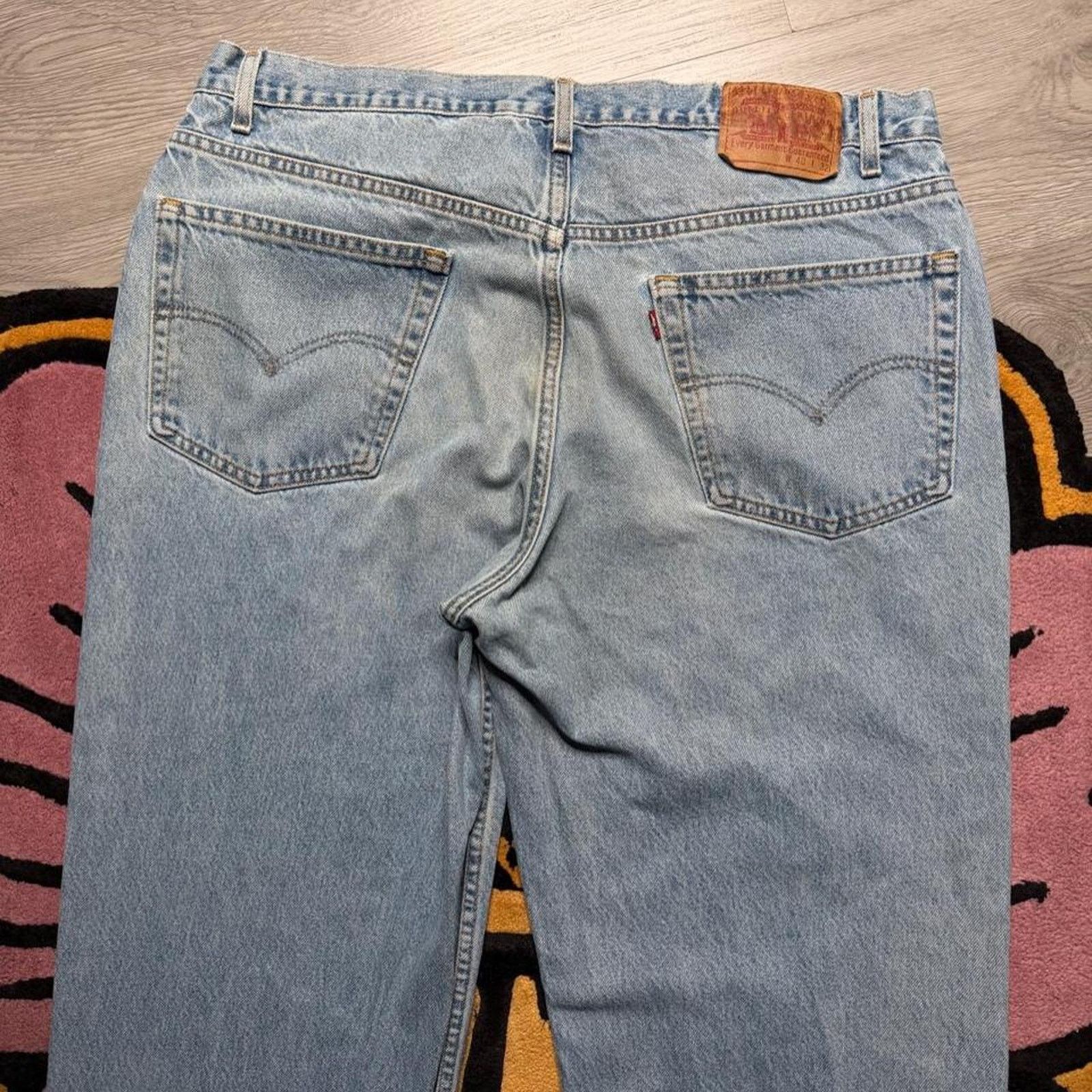 Levi's × Vintage Vintage 90’s Levi’s Strauss Relaxed Straight Leg Denim Jeans Size US 40 / EU 56 - 8 Thumbnail