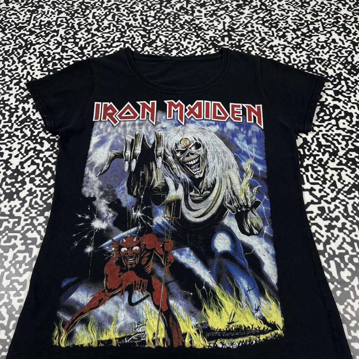 Iron Maiden Vintage Y2K Iron Maiden Number Of The Beast Band T-shirt Size M / US 6-8 / IT 42-44 - 8 Thumbnail