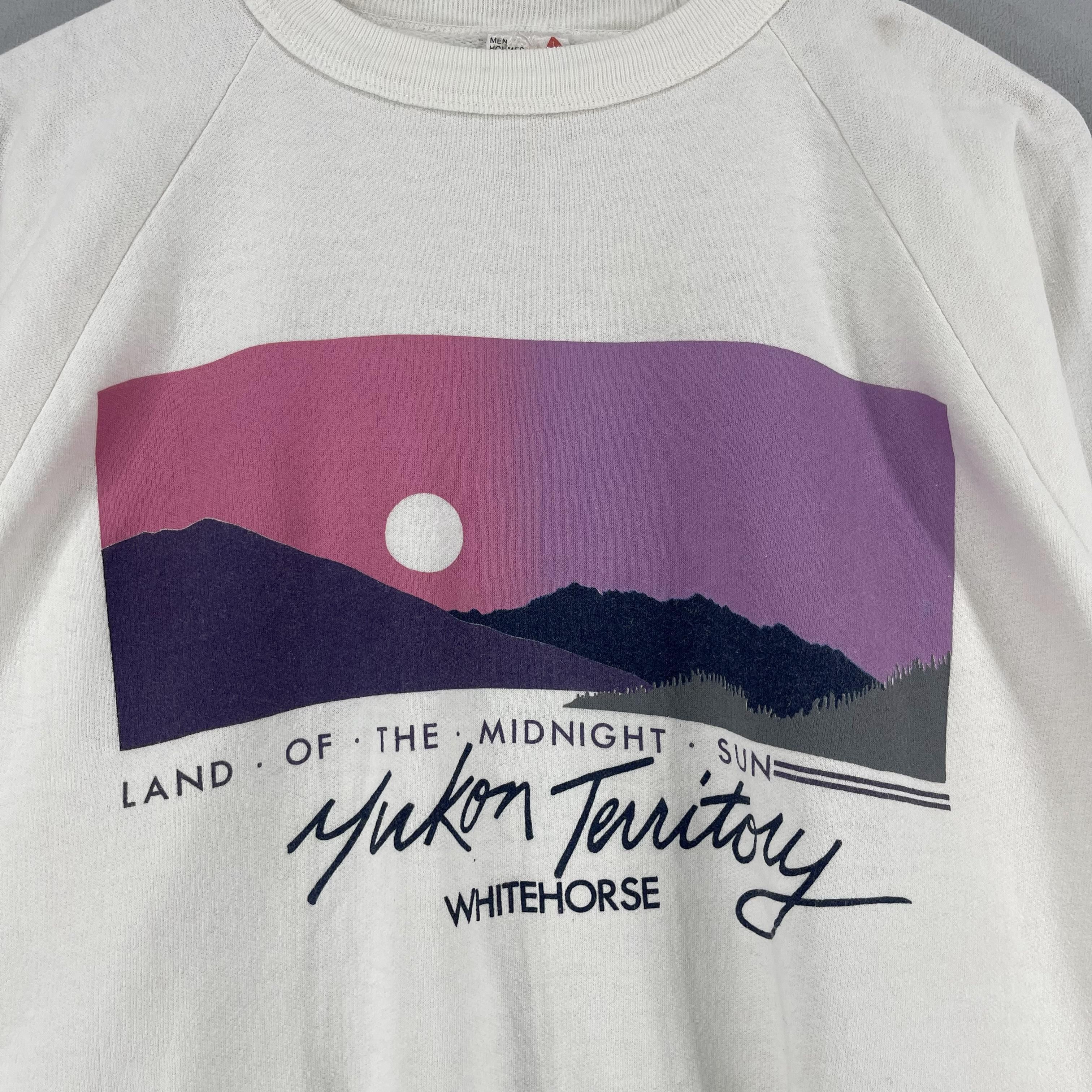 Vintage Vintage YUKON TERRITORY Canada Printed Sweatshirt Size US M / EU 48-50 / 2 - 2 Thumbnail