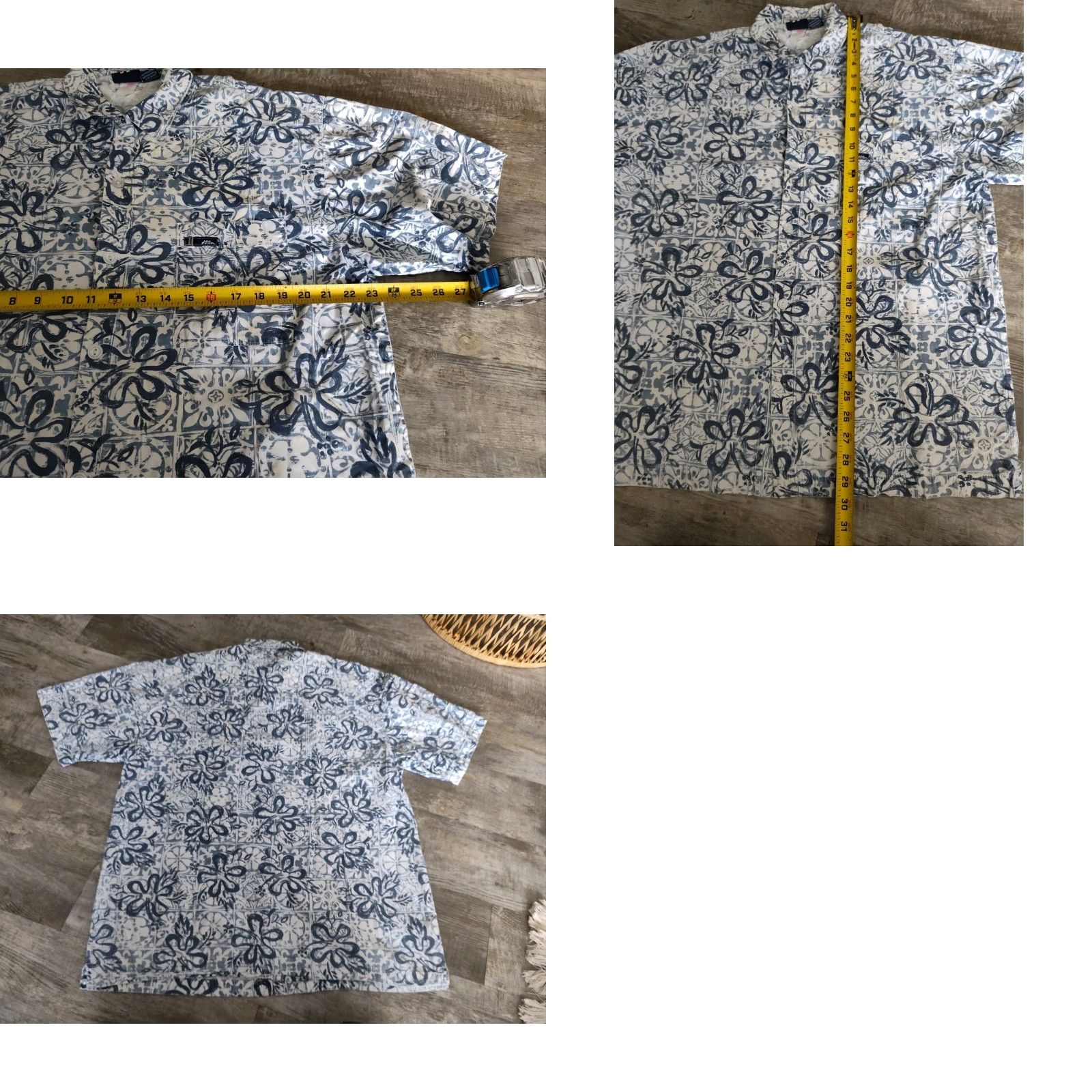 No Fear VINTAGE No Fear Hawaiian Shirt Men Large Short Sleeve Button Up Floral Summer Casual Beach USA Made Size US L / EU 52-54 / 3 - 8 Thumbnail
