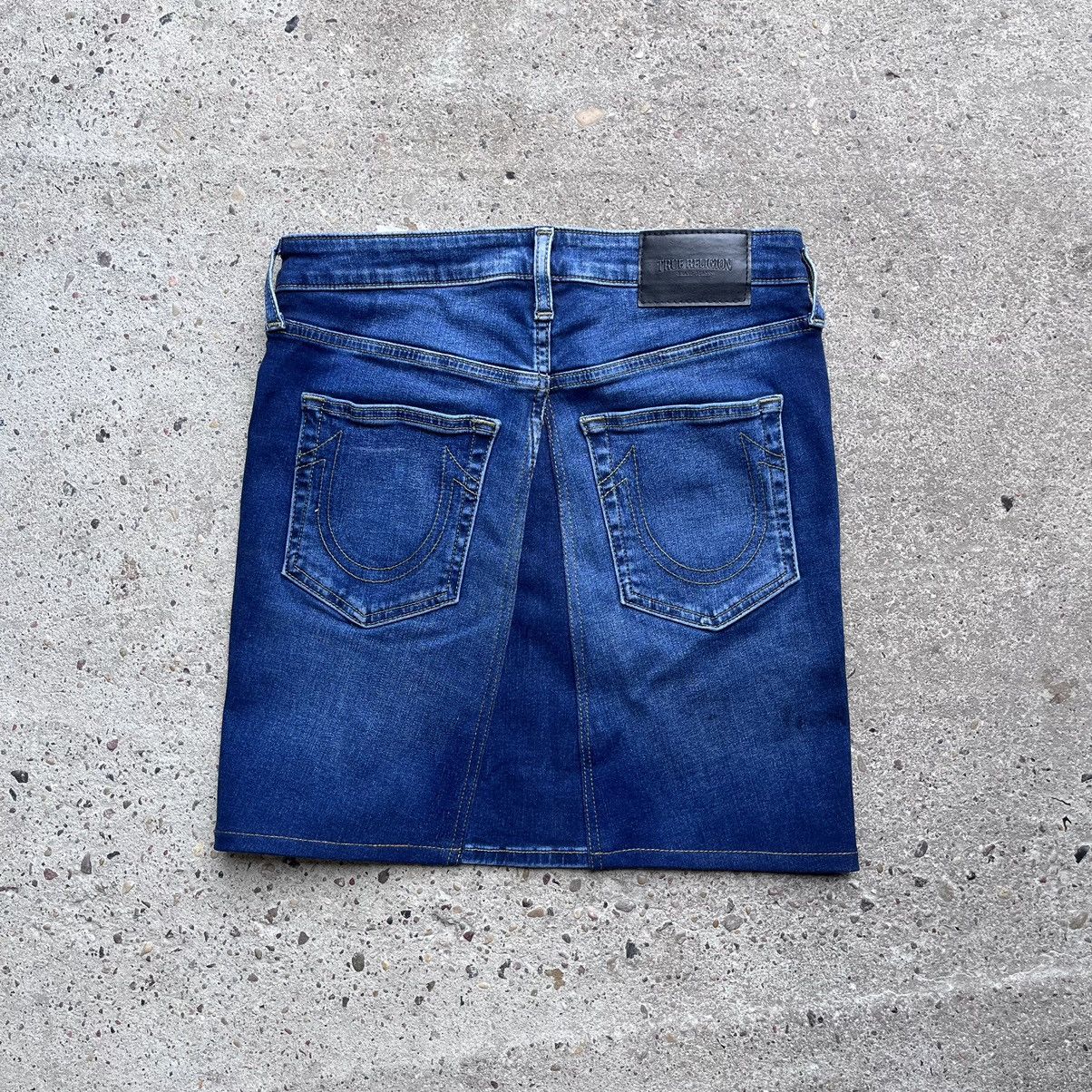 True Religion × Vintage True Religion vintage mini skirt denim navy Size 28" / US 6 / IT 42 - 1 Thumbnail