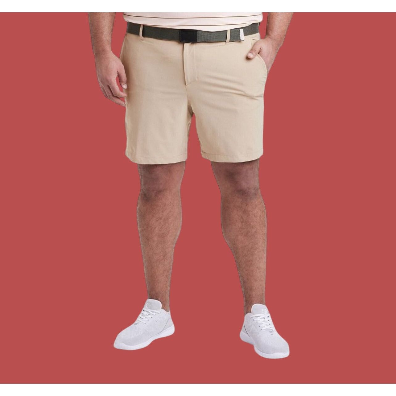 Other All In Motion - Men's Golf Shorts - 8 in inseam - Beige - 48 Size US 44 / EU 60 - 1 Thumbnail