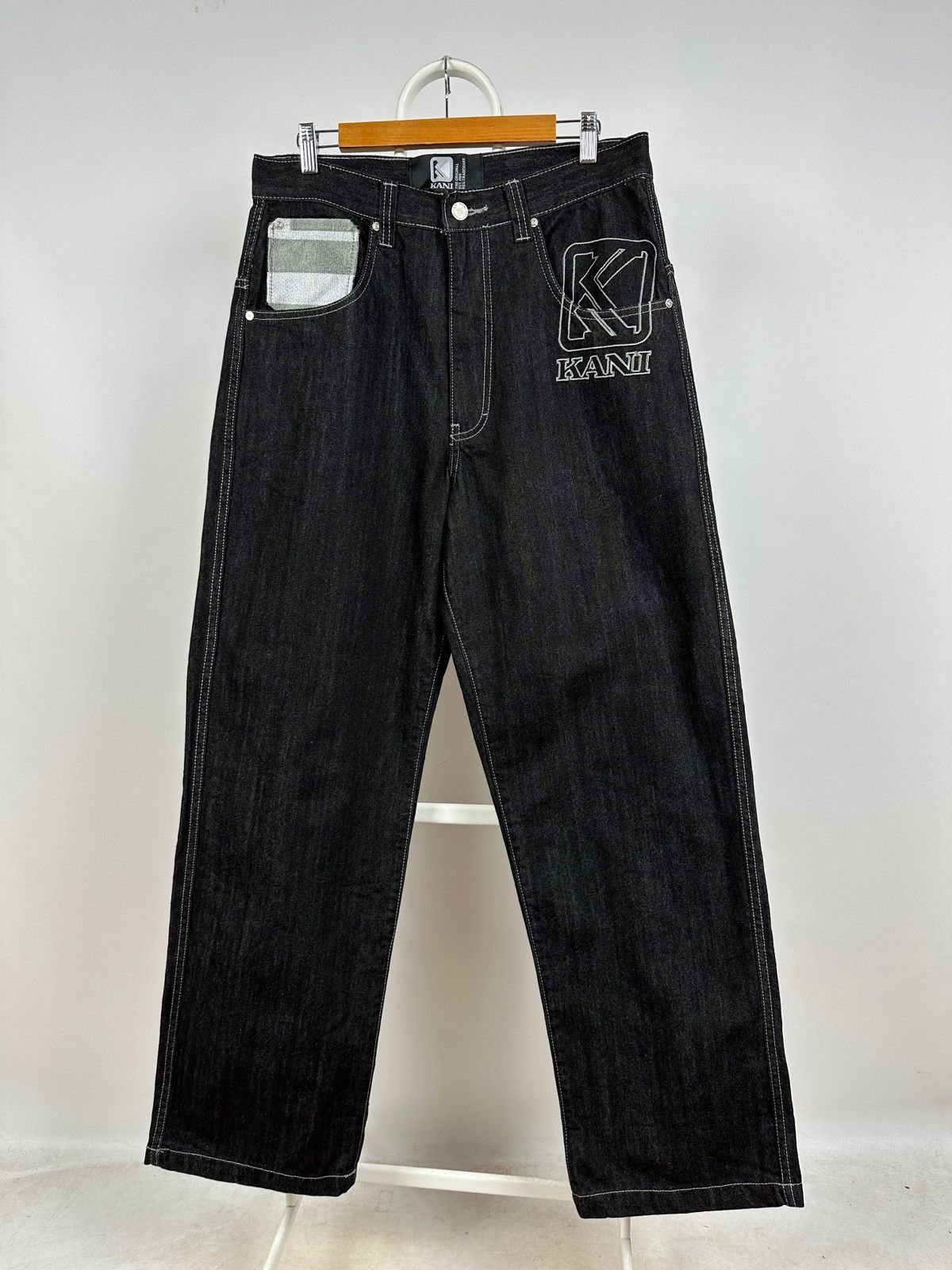 Karl Kani Vintage Karl Kani Baggy Rap Y2K Hip Hop Denim Jeans Pants Size US 32 / EU 48 - 2 Thumbnail
