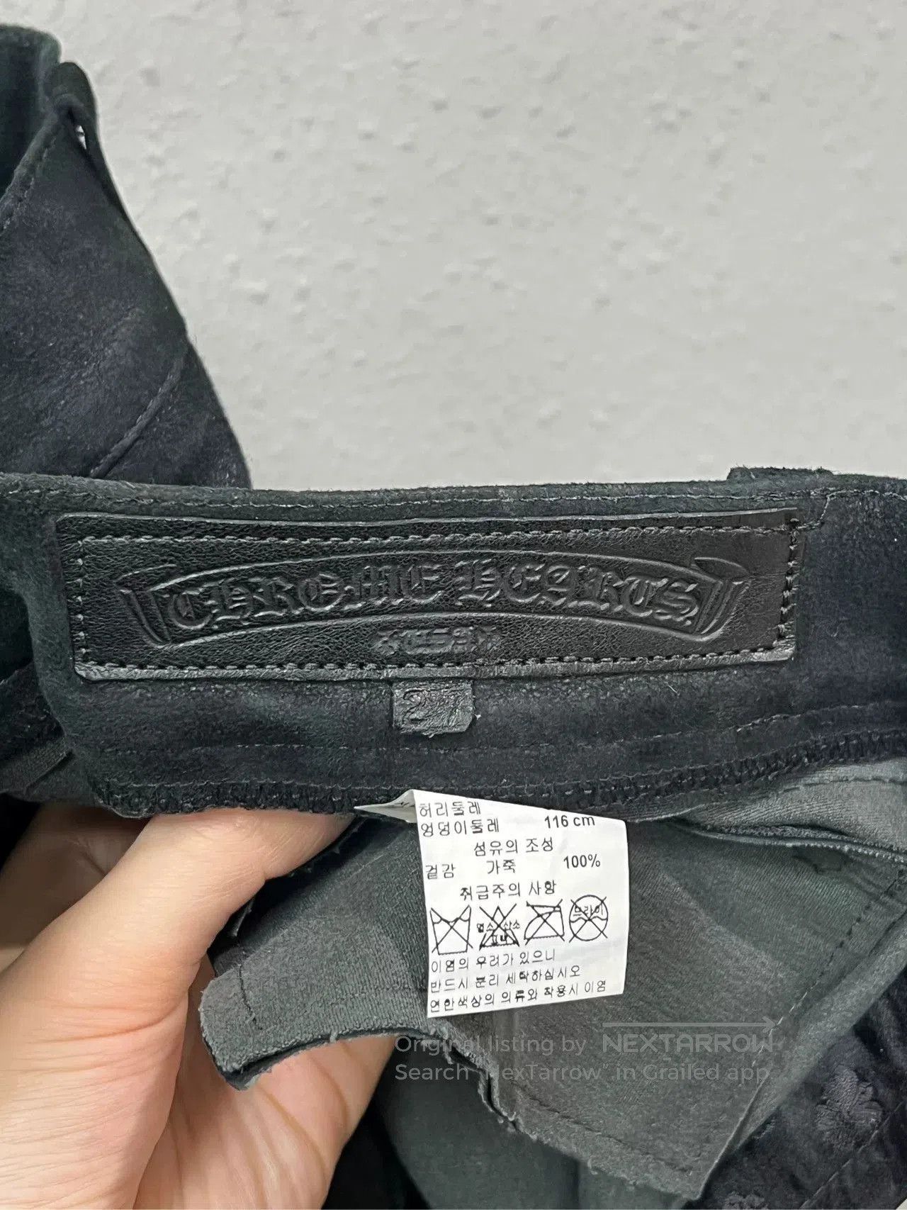Chrome Hearts chrome hearts suede long pants. Size US 27 - 5 Thumbnail