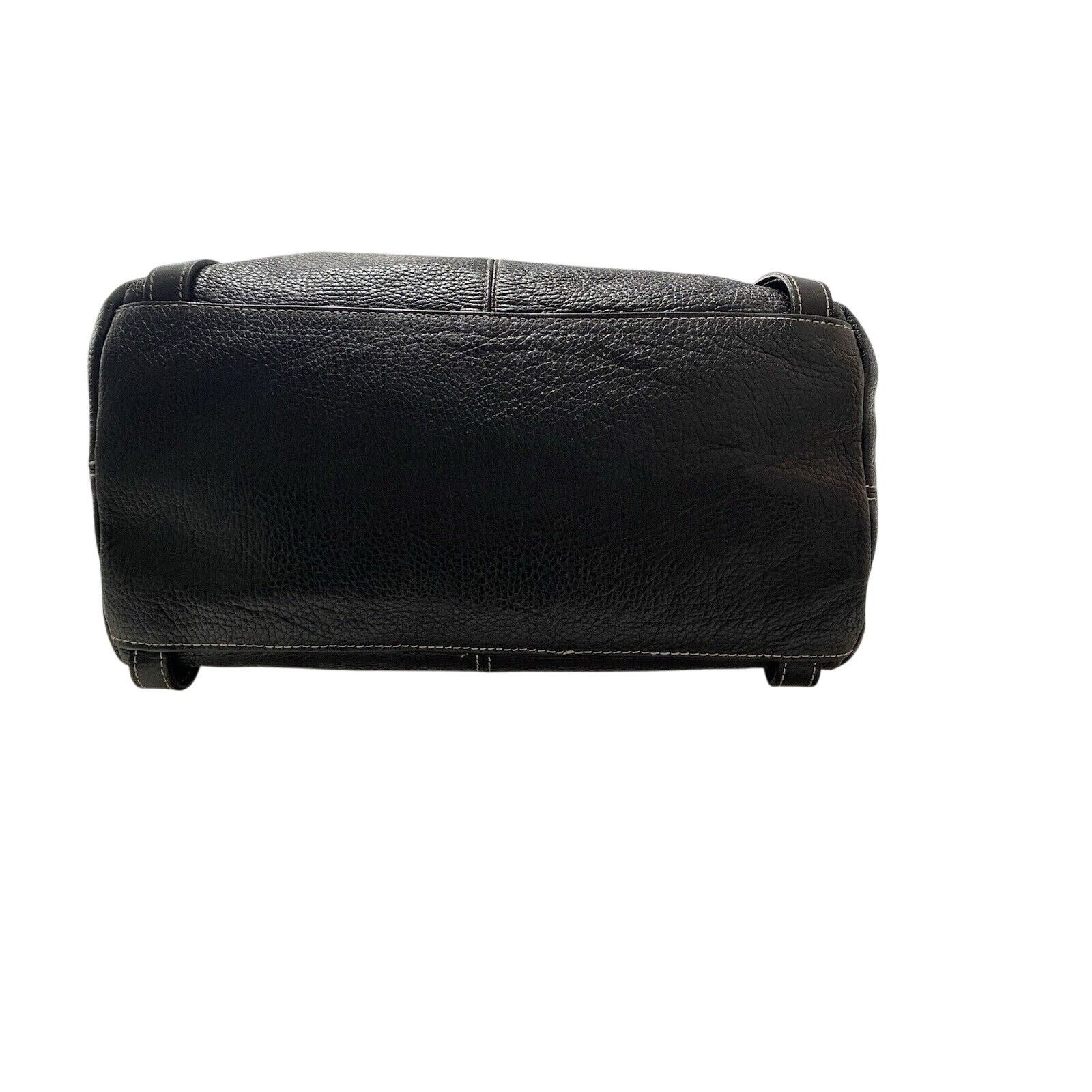 Furla Furla Soft Pebble Double Handle Black Hobo Bag Size ONE SIZE - 16 Thumbnail