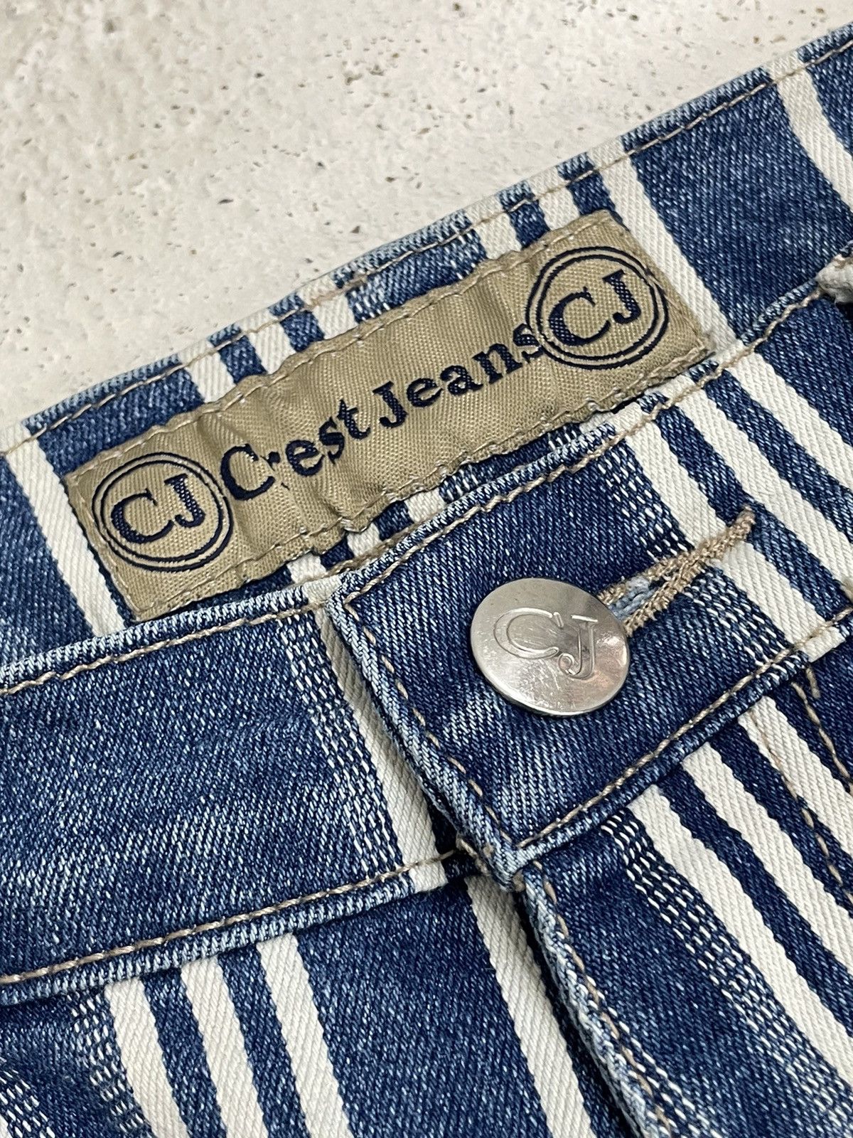 Other CJ Crest Jeans Bootcut Stripe Hickory Old Vintage Style Size 28" / US 6 / IT 42 - 8 Thumbnail