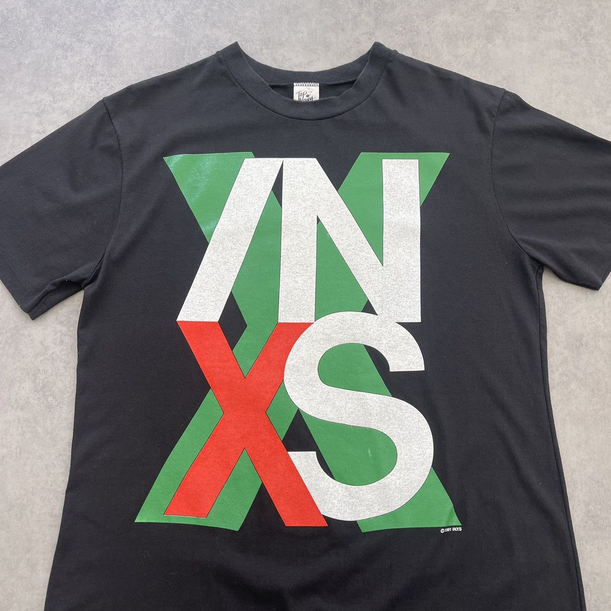 Vintage INXS - “The X Factor” Australian April 1991 Tour Tee Size US XL / EU 56 / 4 - 3 Thumbnail