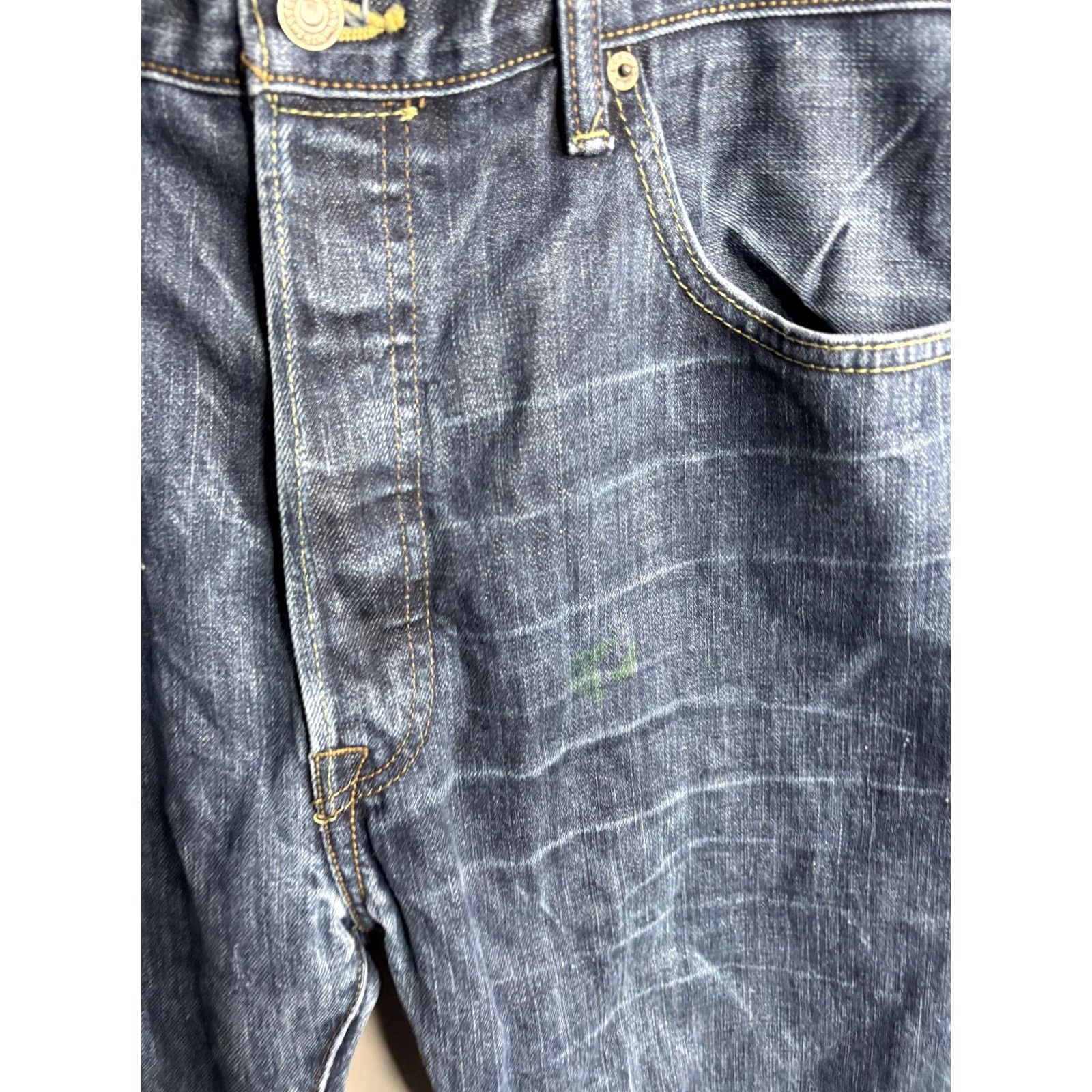 Levi's Levi'S 501 High Rise Mens Jeans Blue Medium Wash Distressed Denim Size US 38 / EU 54 - 5 Thumbnail