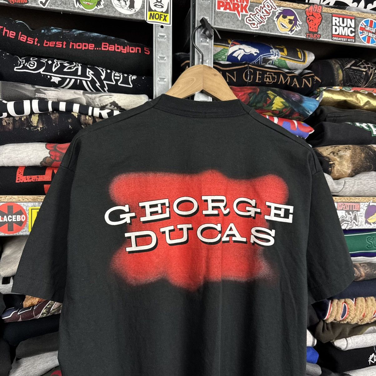 Band Tees VINTAGE 1995 GEORGE DUCAS COUNTRY MUSIC 90s TEE T SHIRT Size US XL / EU 56 / 4 - 6 Thumbnail