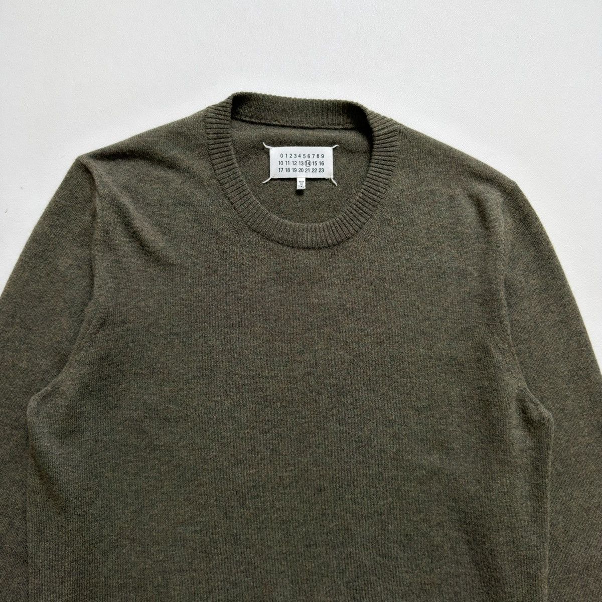 Maison Margiela A/W 16 Moss Green Wool Sweater Size US M / EU 48-50 / 2 - 4 Thumbnail