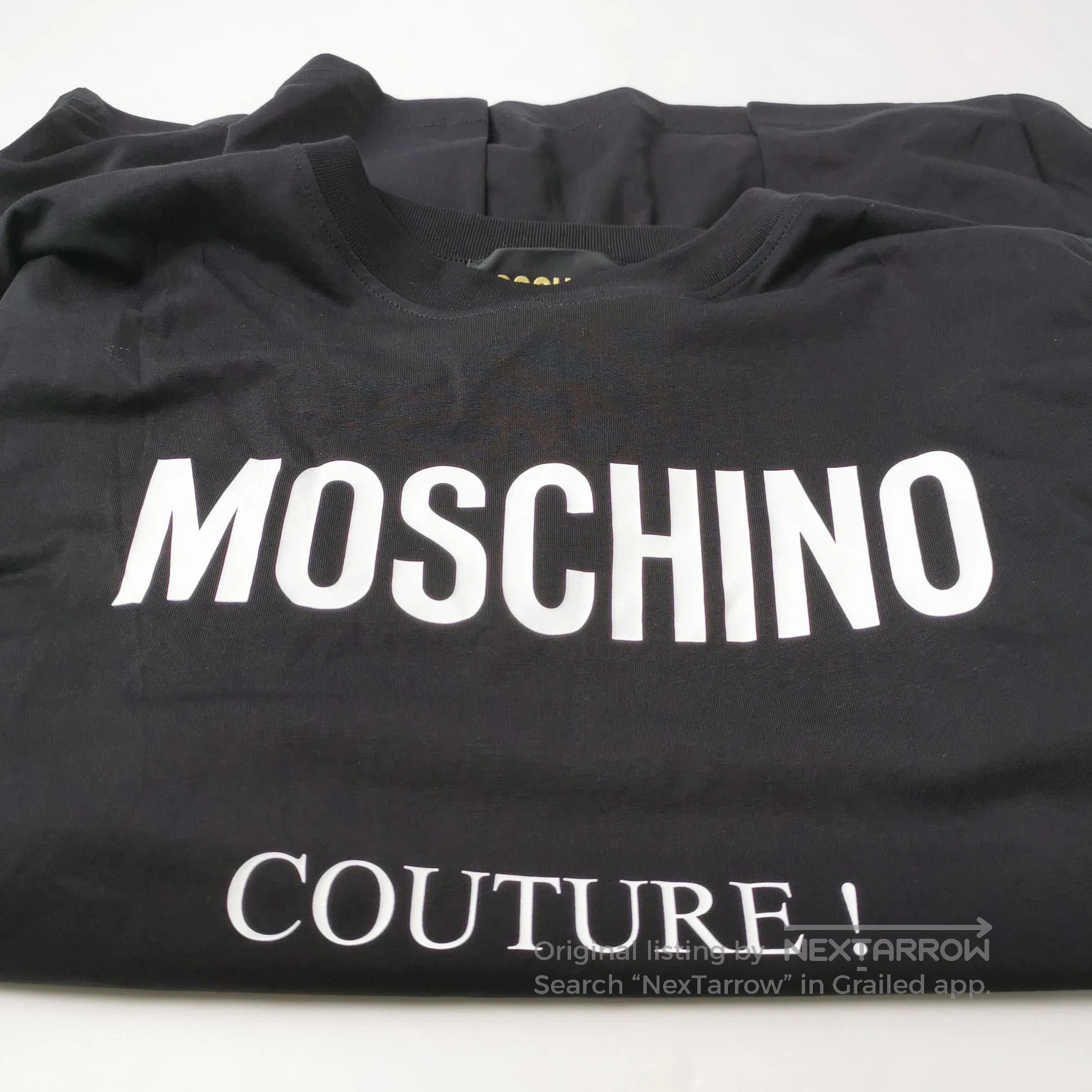 Louis Vuitton Moschino Cotton Cartoon Graphic Crew Neck T-Shirt. Size US XL / EU 56 / 4 - 1 Thumbnail