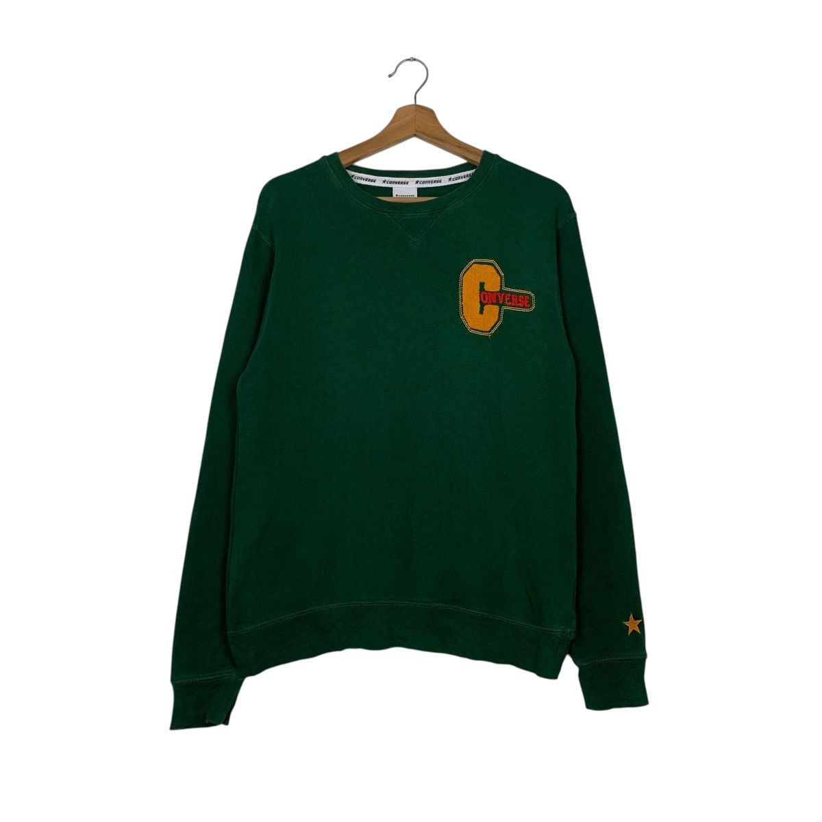 Converse Converse Green Crewneck Sweatshirt Size US M / EU 48-50 / 2 - 1 Thumbnail