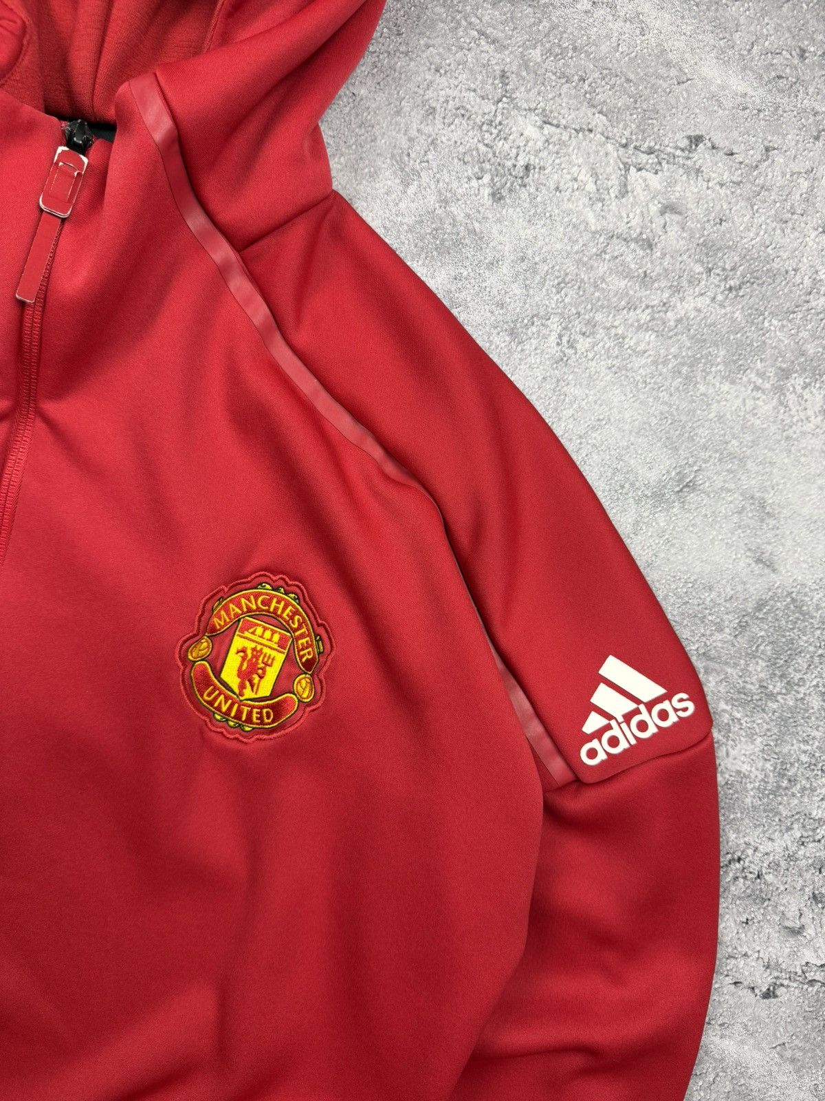 Adidas Vintage Adidas Manchester United Football ZNE Zip Hoodie Y2K Size US XL / EU 56 / 4 - 8 Thumbnail