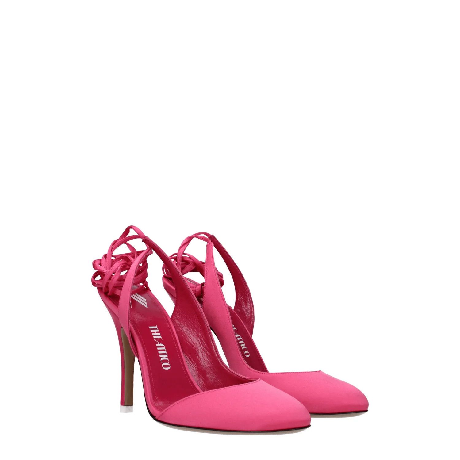 The Attico ob1o1e1224 Satin Sandals in Pink Size US 7 / IT 37 - 2 Thumbnail
