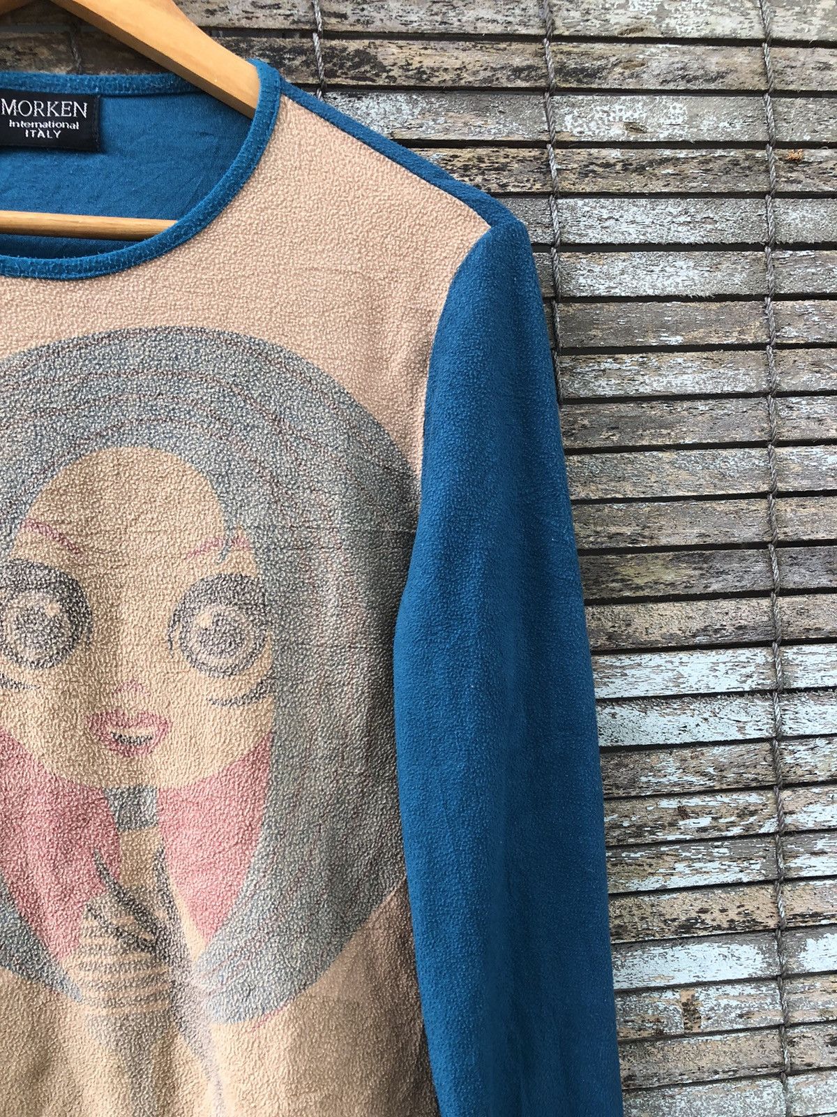 If Six Was Nine Vintage MORKEN ITALY Fasion Girl Graphic Tee Size S / US 4 / IT 40 - 5 Thumbnail