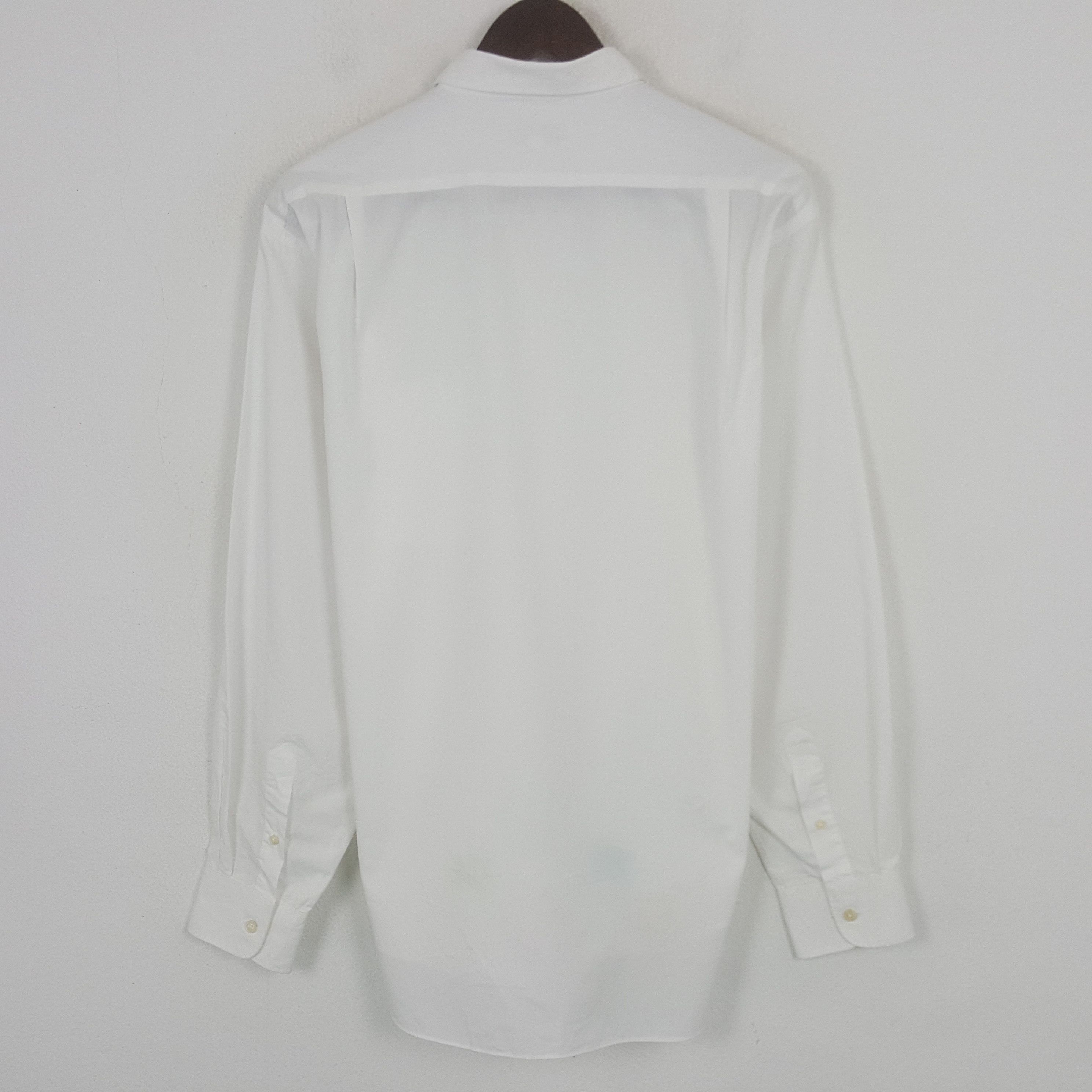 Christian Dior Monsieur Vintage Christian Dior Plain White Button Up Shirt Size US L / EU 52-54 / 3 - 3 Thumbnail