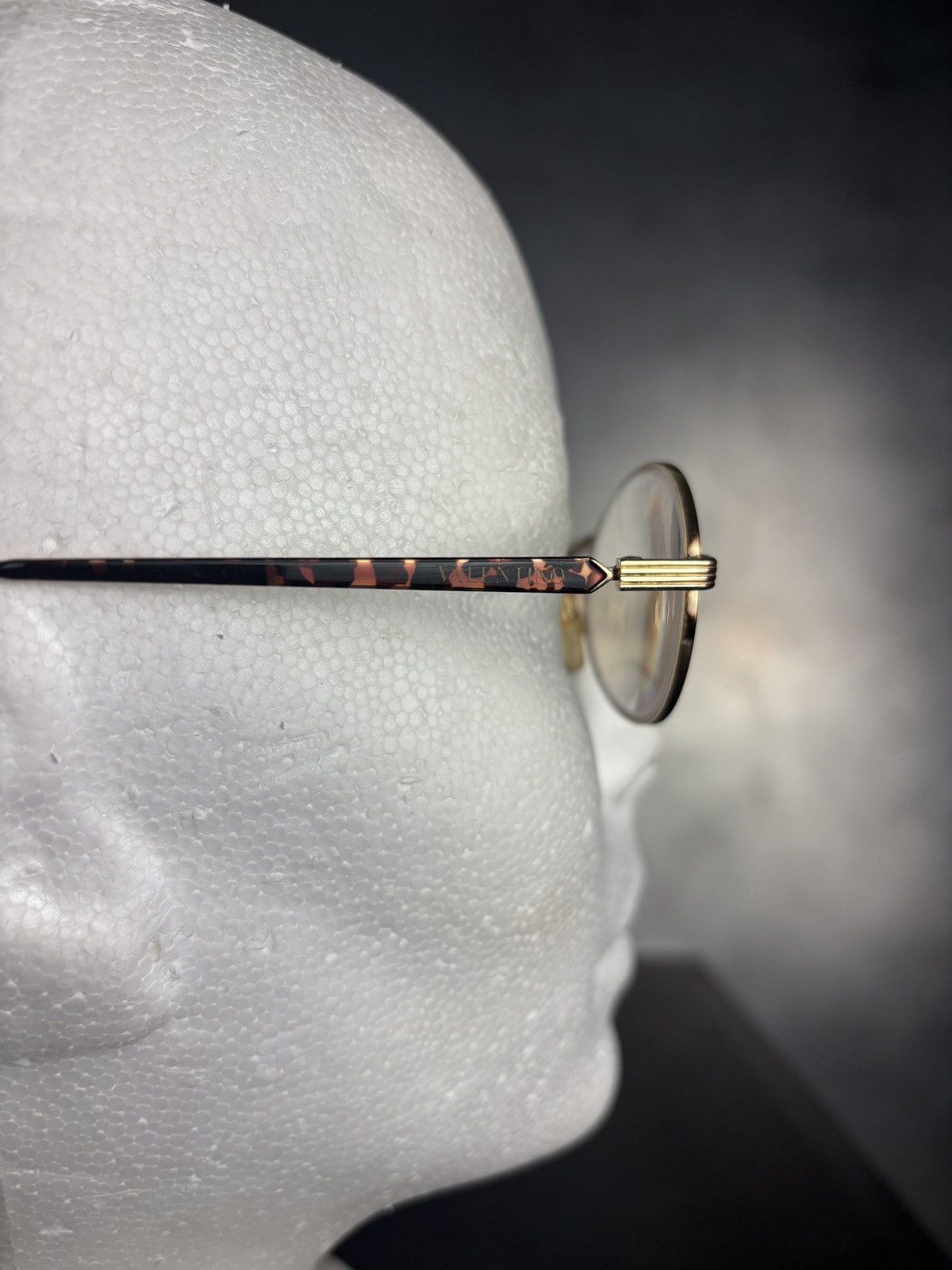 Valentino × Vintage 1980s Vintage Valentino Frames Eyeglasses V395 Oval Rounded Size ONE SIZE - 3 Thumbnail