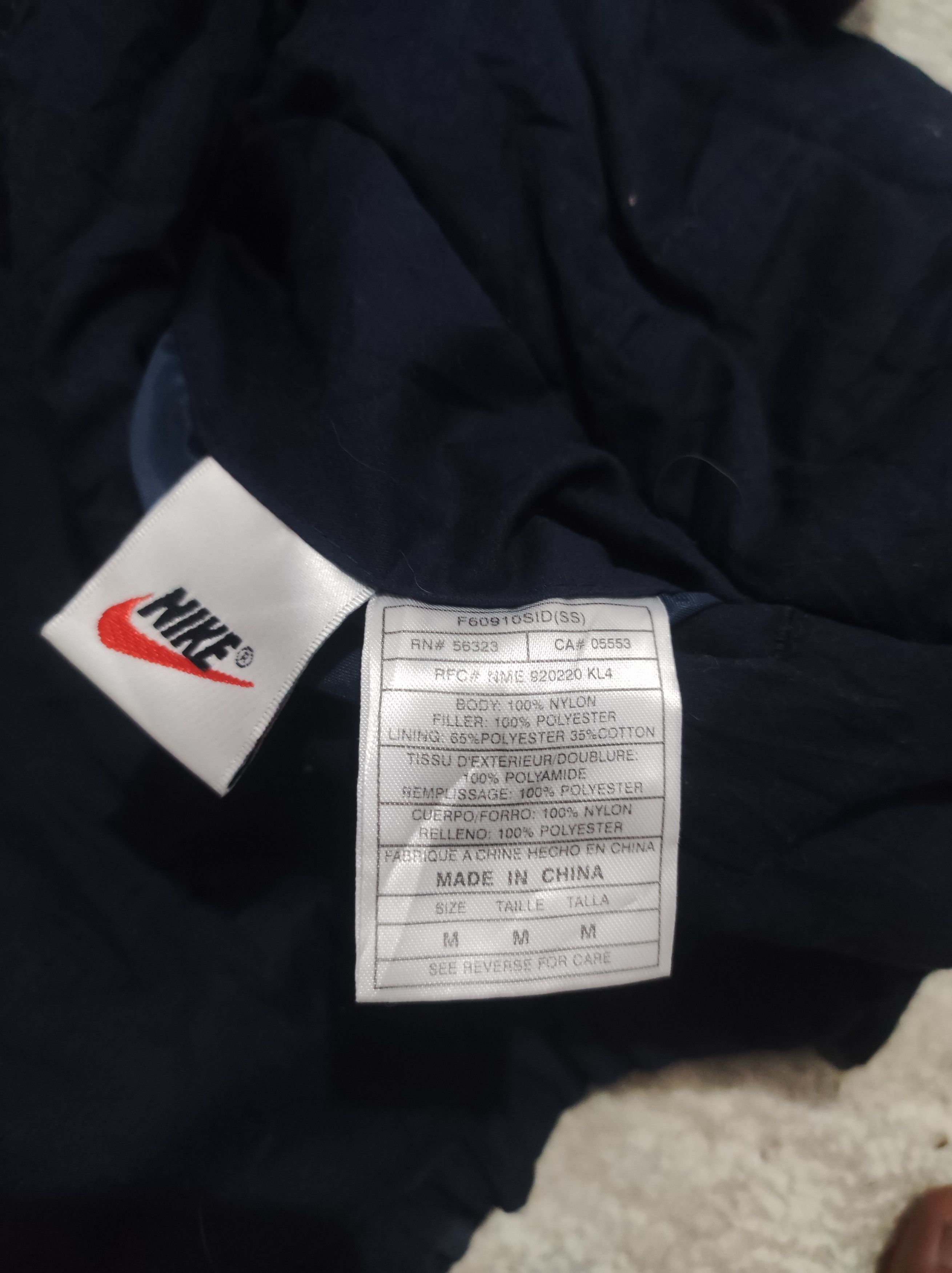 Nike × Vintage 90s reversible quilted Nike big logo Size US M / EU 48-50 / 2 - 6 Thumbnail