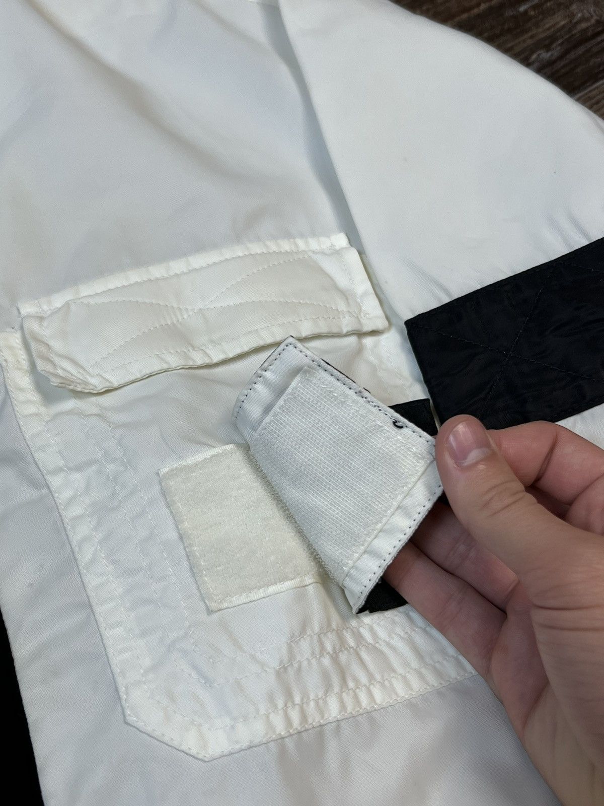 Dolce & Gabbana × Vintage 90’s Vintage Dolce Gabbana Patches White Over shirt Jacket Size US M / EU 48-50 / 2 - 6 Thumbnail