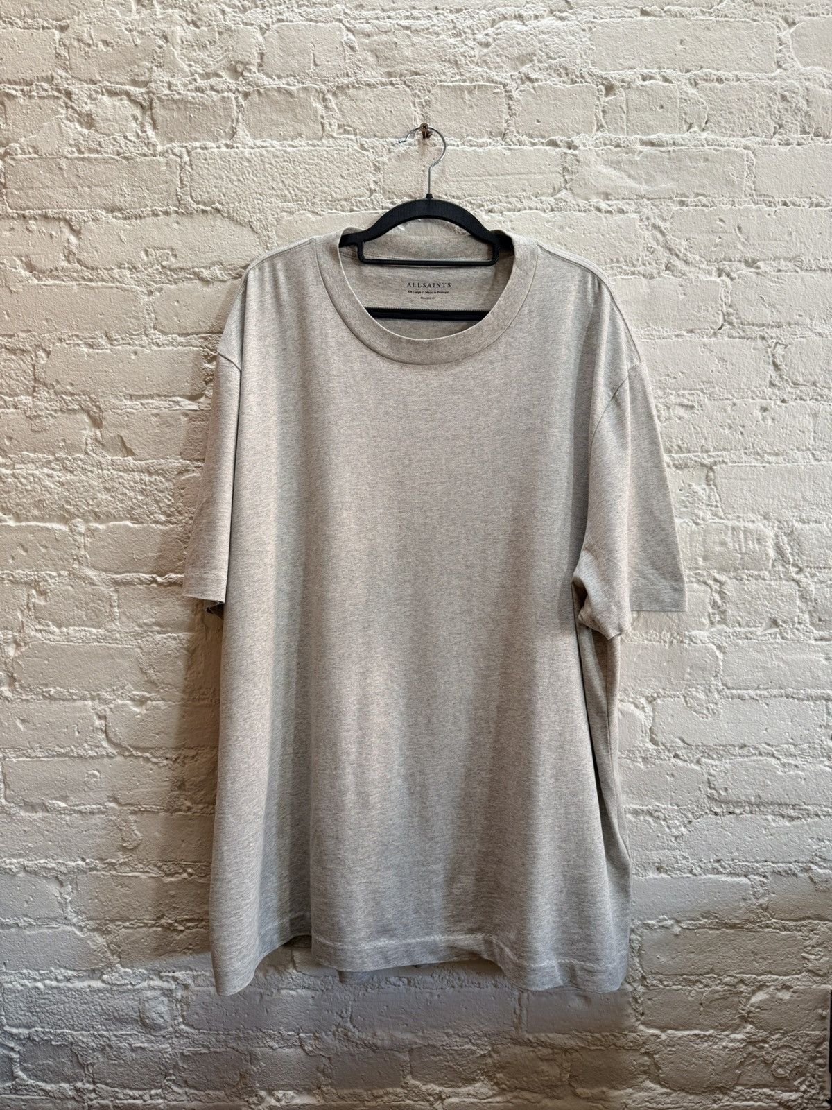Allsaints Grey Single Stitch Tee Size US XXL / EU 58 / 5 - 1 Thumbnail