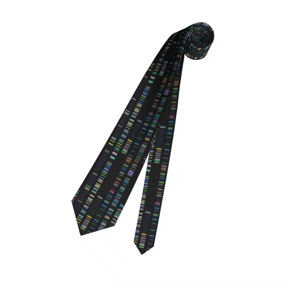 Other Retro Collar Tie Genome Sequence Daily Wear Party Necktie Size ONE SIZE - 1 Thumbnail
