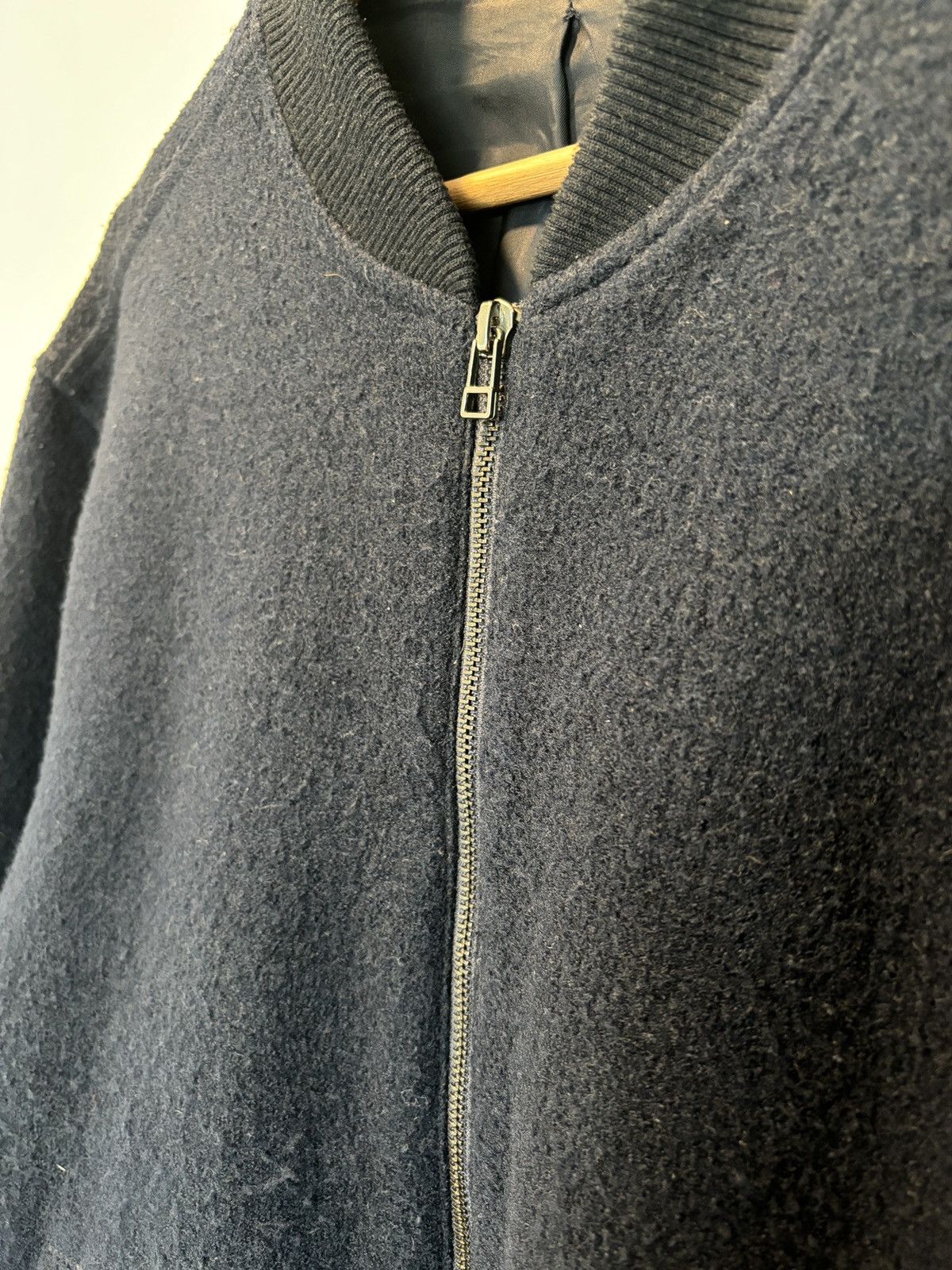 Club Monaco Club Monaco Bomber Jacket L Navy Blue - Boiled Wool Size US L / EU 52-54 / 3 - 2 Thumbnail