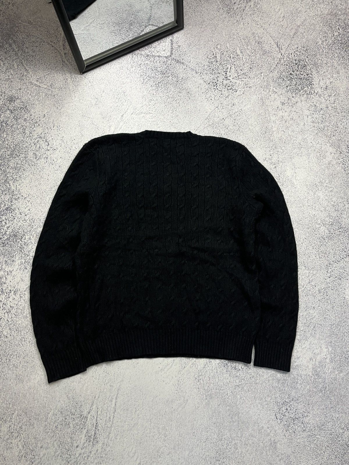 Polo Ralph Lauren Vintage 90’s Polo Ralph Lauren Wool Cable Knit Sweater Rare Size US XL / EU 56 / 4 - 8 Thumbnail