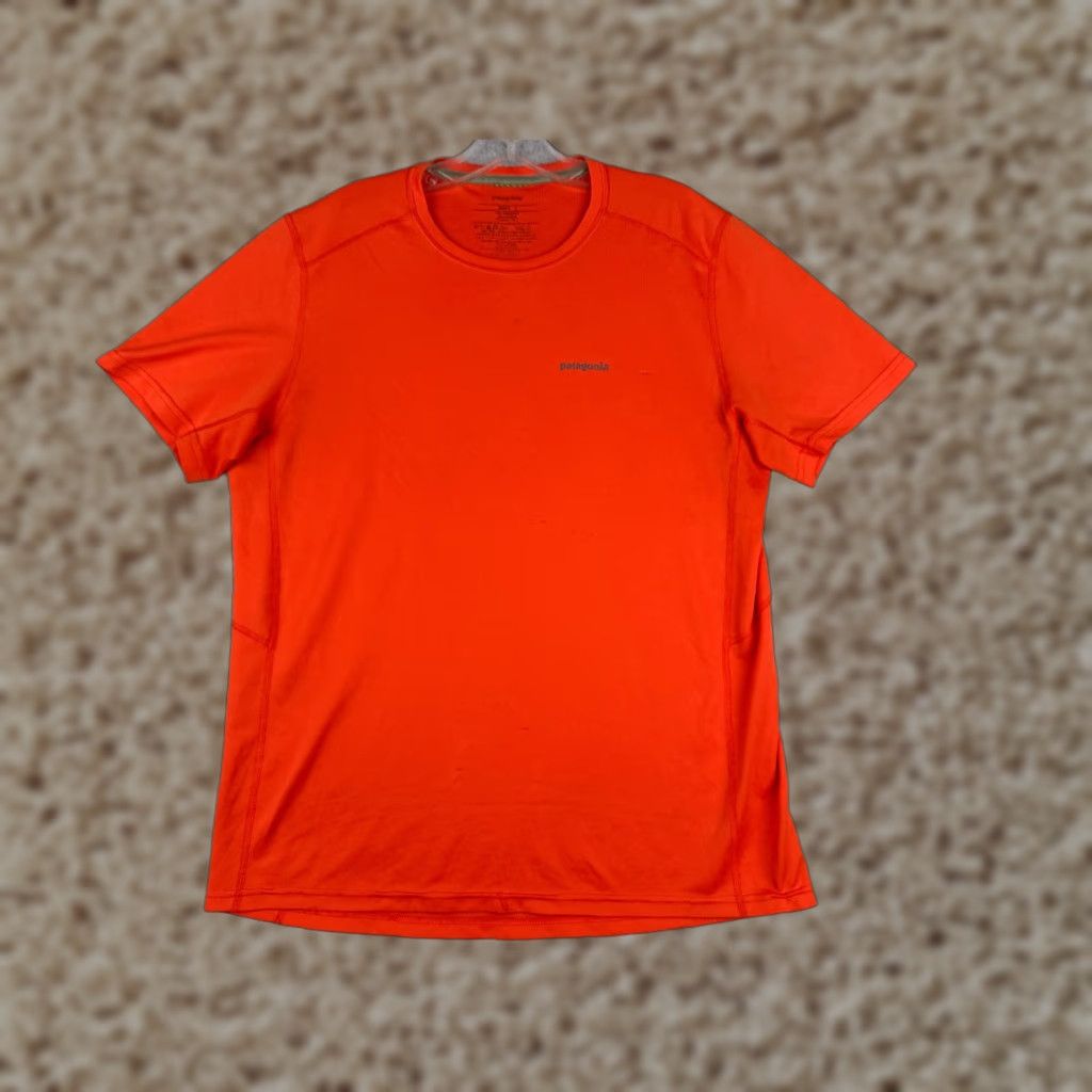 Patagonia Patagonia Shirt Men Large Orange Short Sleeve Crew Neck 100% Polyester READ Size US L / EU 52-54 / 3 - 1 Thumbnail
