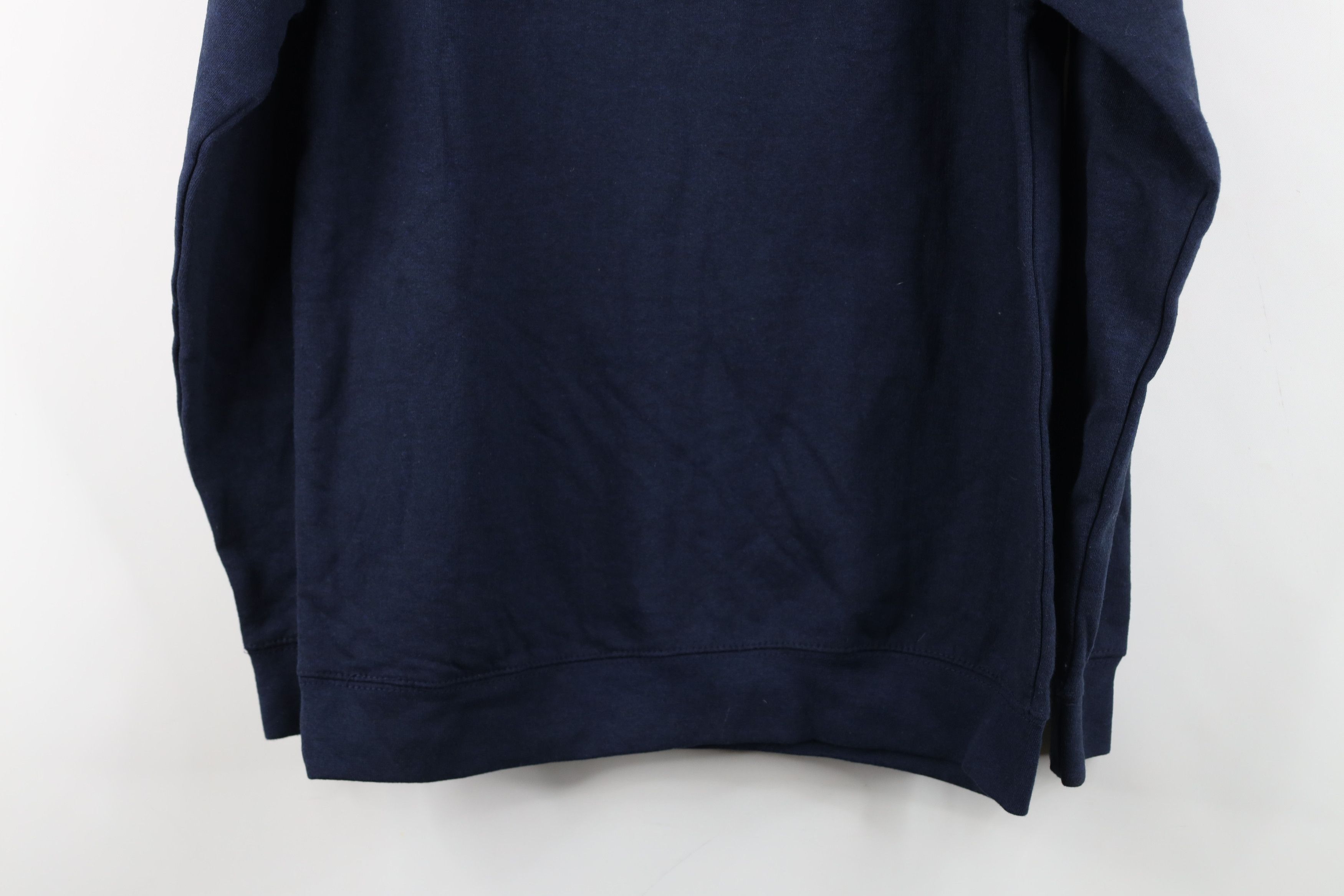 Vintage Vintage Y2K Streetwear Blank Hoodie Sweatshirt Dark Blue Size US S / EU 44-46 / 1 - 12 Thumbnail