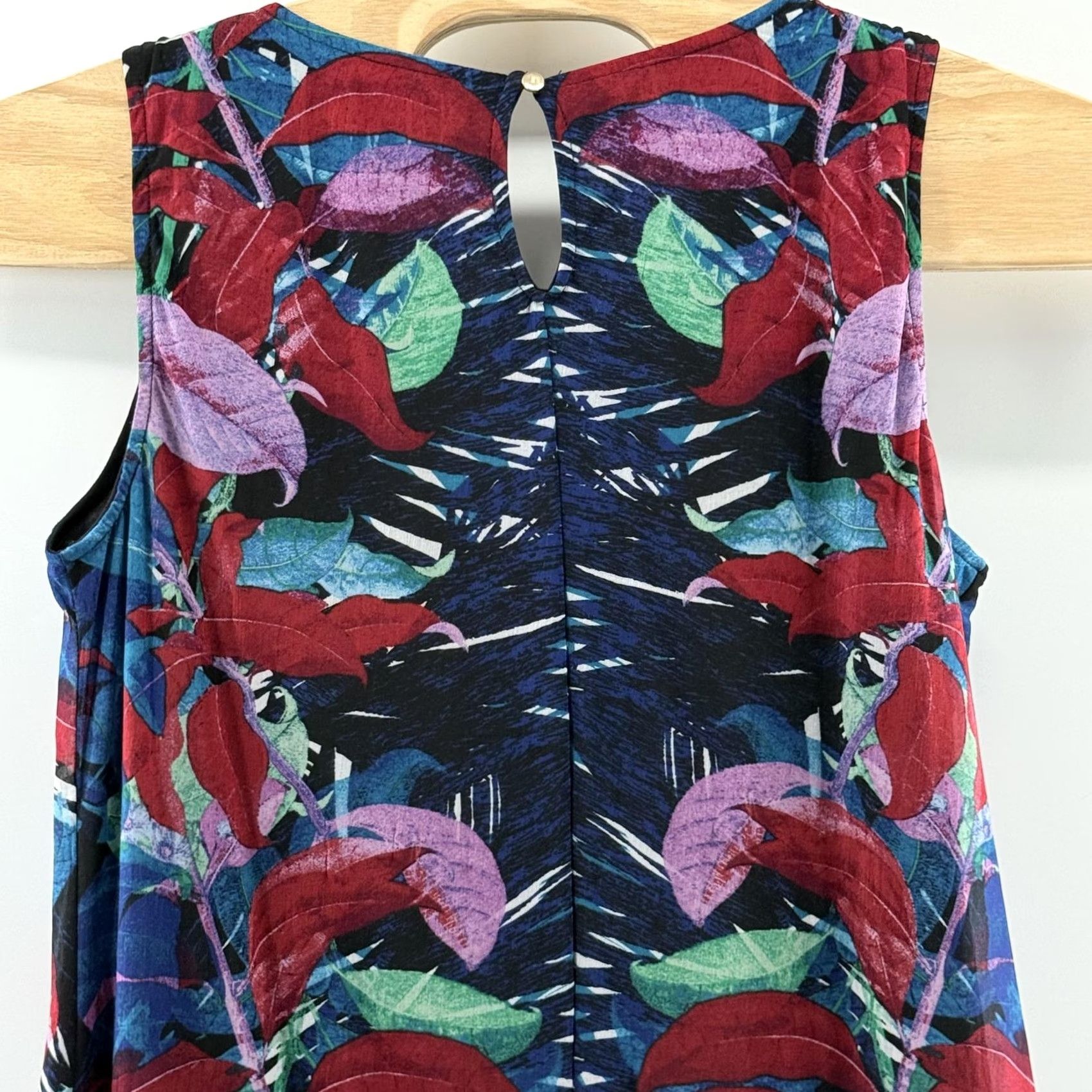 Vintage VINTAGE Dana Buchman Dress Womens Medium Sleeveless A Line Floral Boho Pattern Summer Art Size L / US 10 / IT 46 - 5 Thumbnail