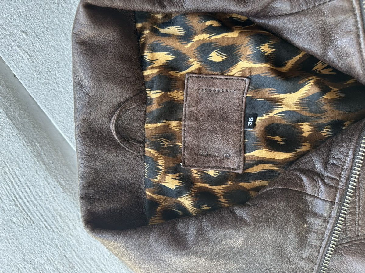 Other 🚨Y2K RICK OWENS TYPE DIRTY SLIM FIT ZIP LEATHER JACKET Size XS / US 0-2 / IT 36-38 - 6 Thumbnail