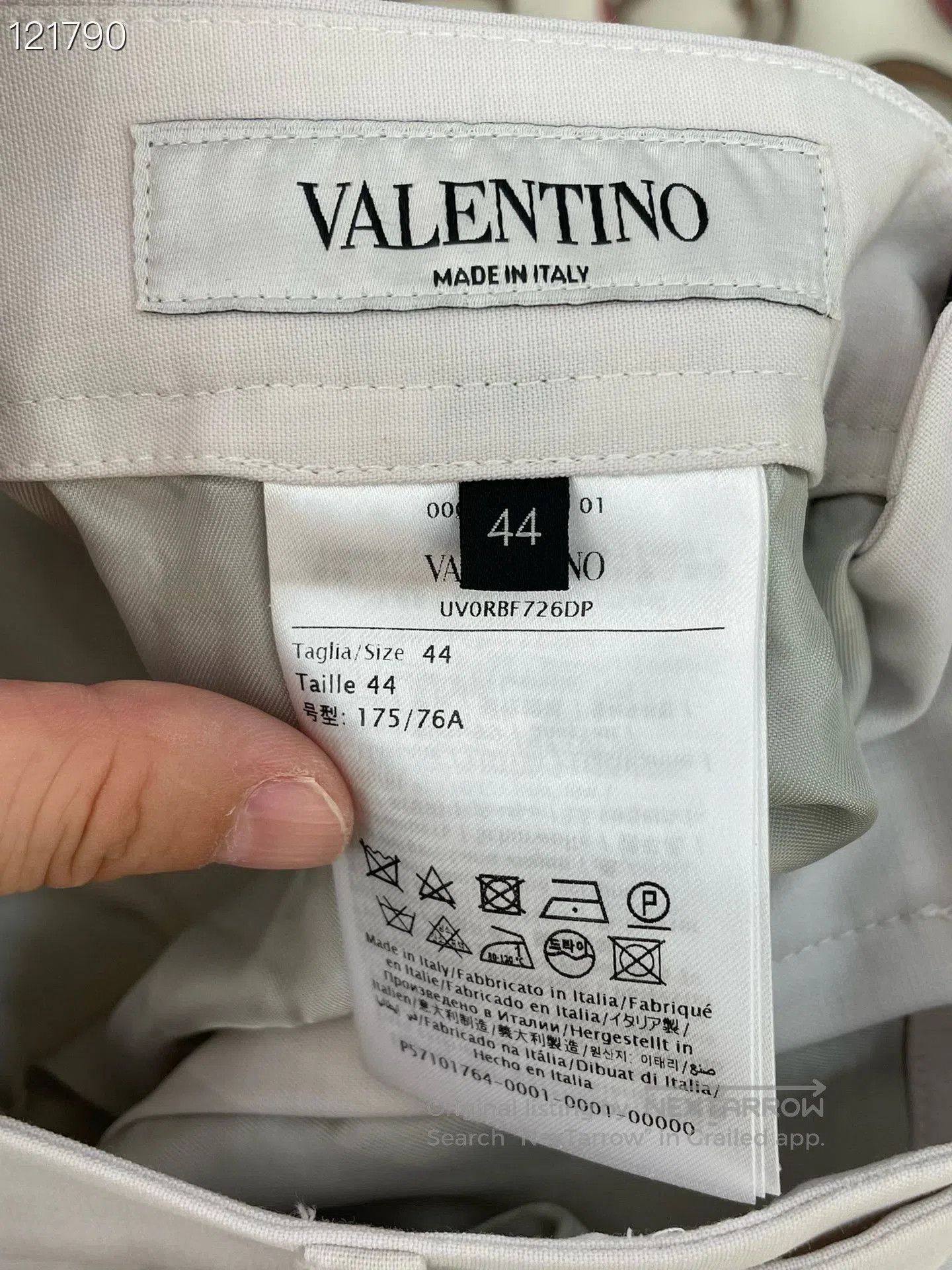 Valentino Valentino Belted Straight Wool Suit Pants. Size US 28 / EU 44 - 4 Thumbnail