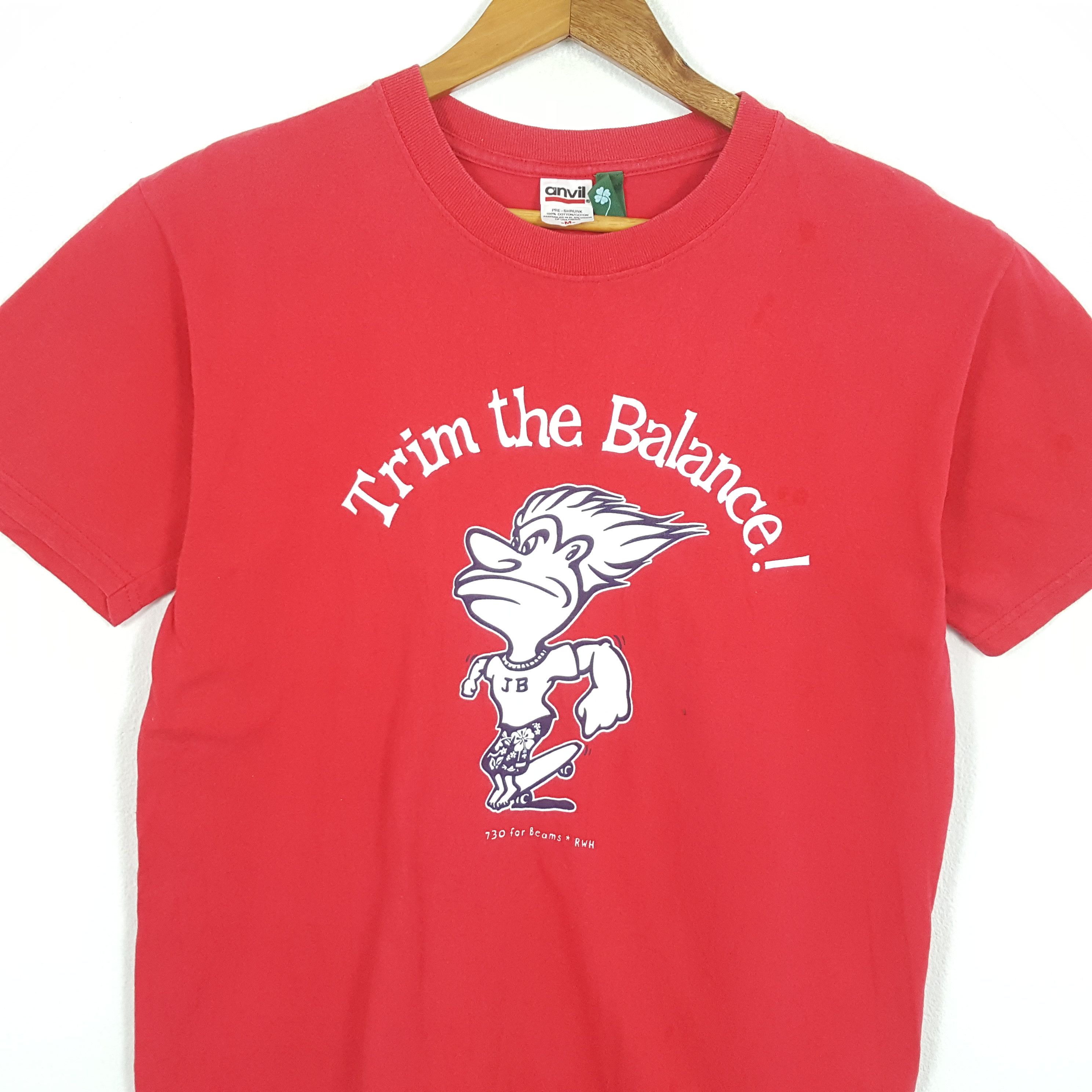 Vintage Vintage TRIM THE BALANCE Streetwear Style T-Shirts Size US L / EU 52-54 / 3 - 2 Thumbnail