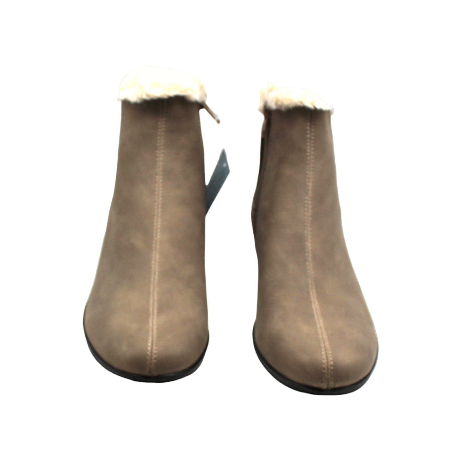 LifeStride Izzy Cozy Cold Weather Boots - Putty Faux Leather