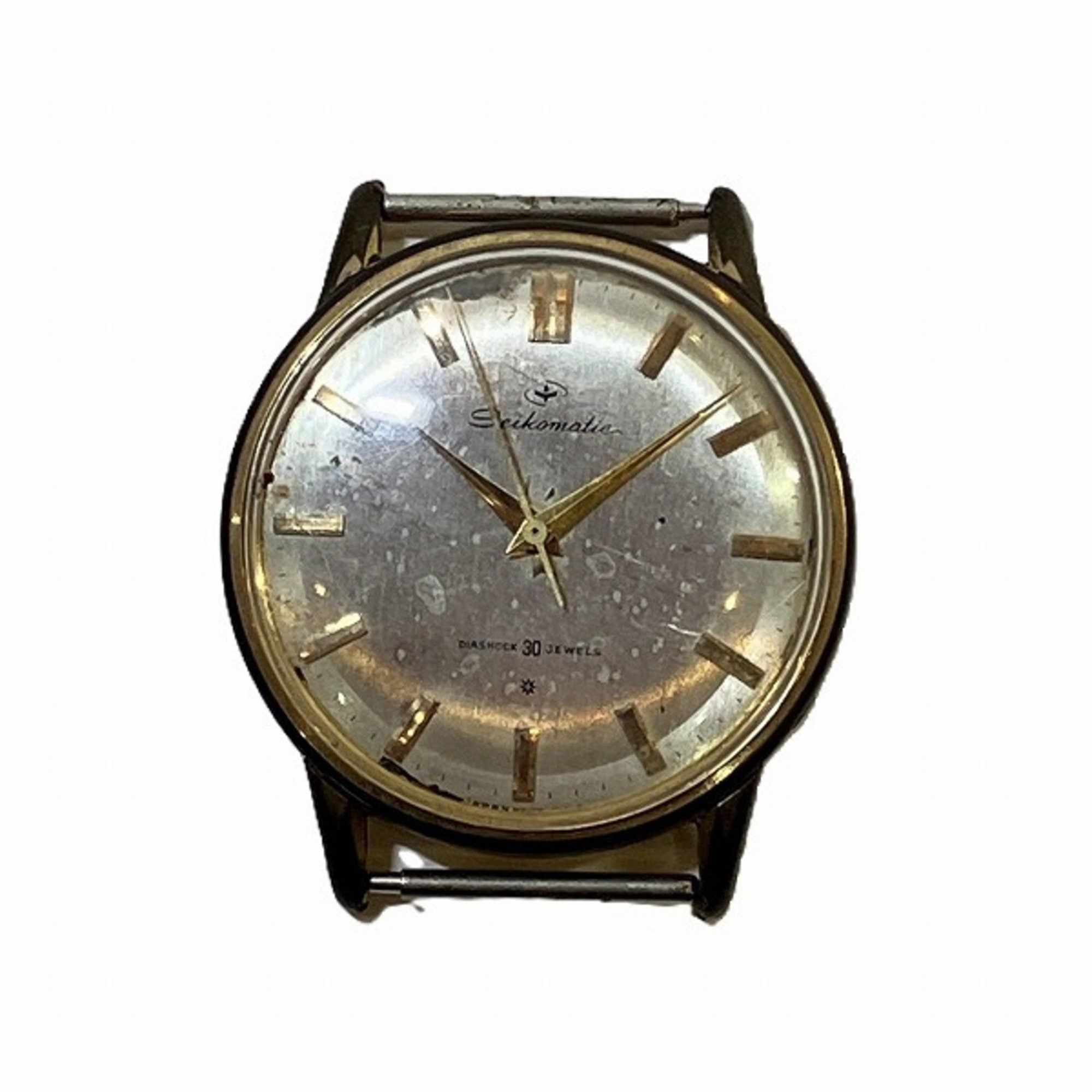image of Seiko Matic 15031D Automatic Diashock 30 Jewels No Belt Watch Men's in Gold
