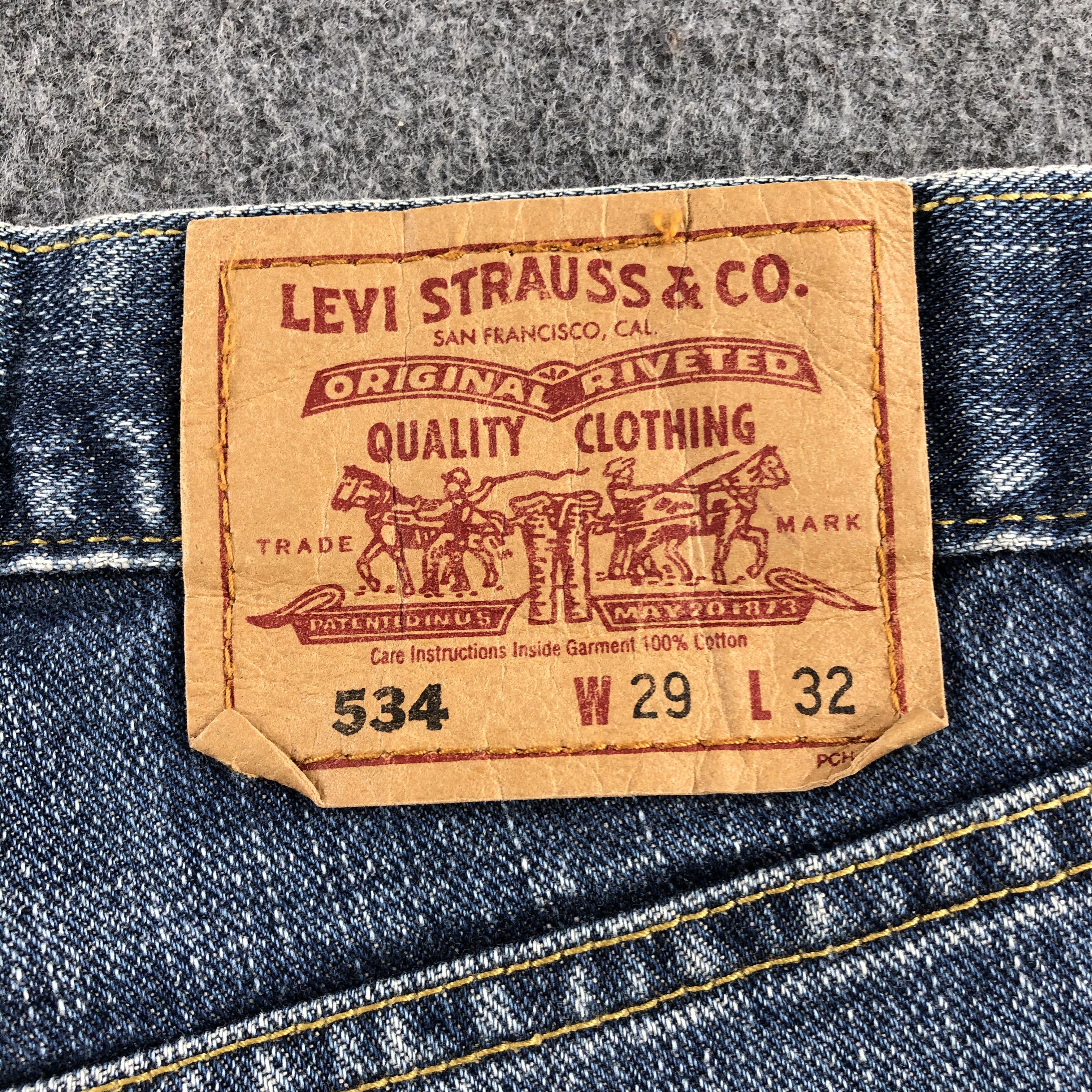 Levi's Vintage 90s Blue Wash Levis 534 Jeans-J1799 Size US 30 / EU 46 - 5 Thumbnail