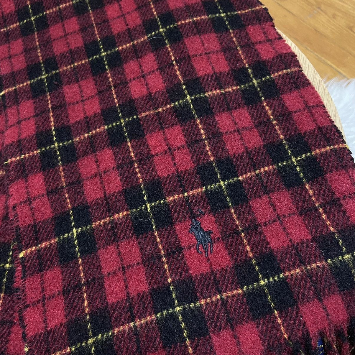 Polo Ralph Lauren 📌 Vintage Polo Ralph Lauren Virgin Wool Scarf Neckwear Size ONE SIZE - 4 Thumbnail