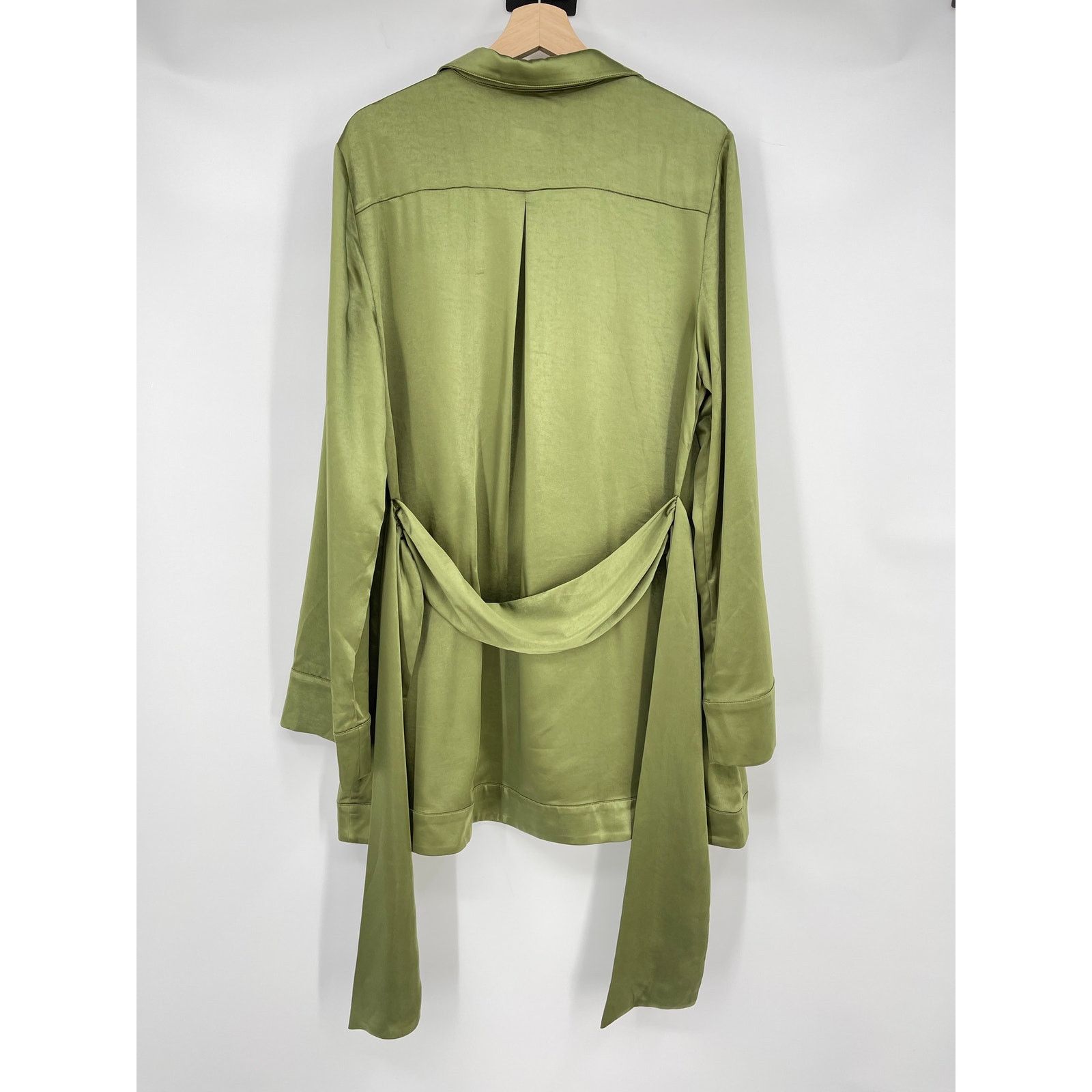 Camila Coelho NWT Priscilla Mini Dress in Sage Satin XL