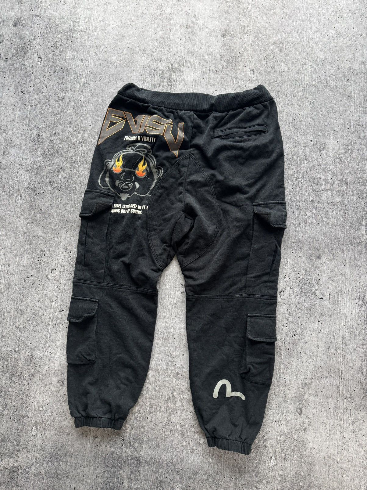 Evisu Evisu Pants freedom & vitality big logo Size US 32 / EU 48 - 6 Thumbnail