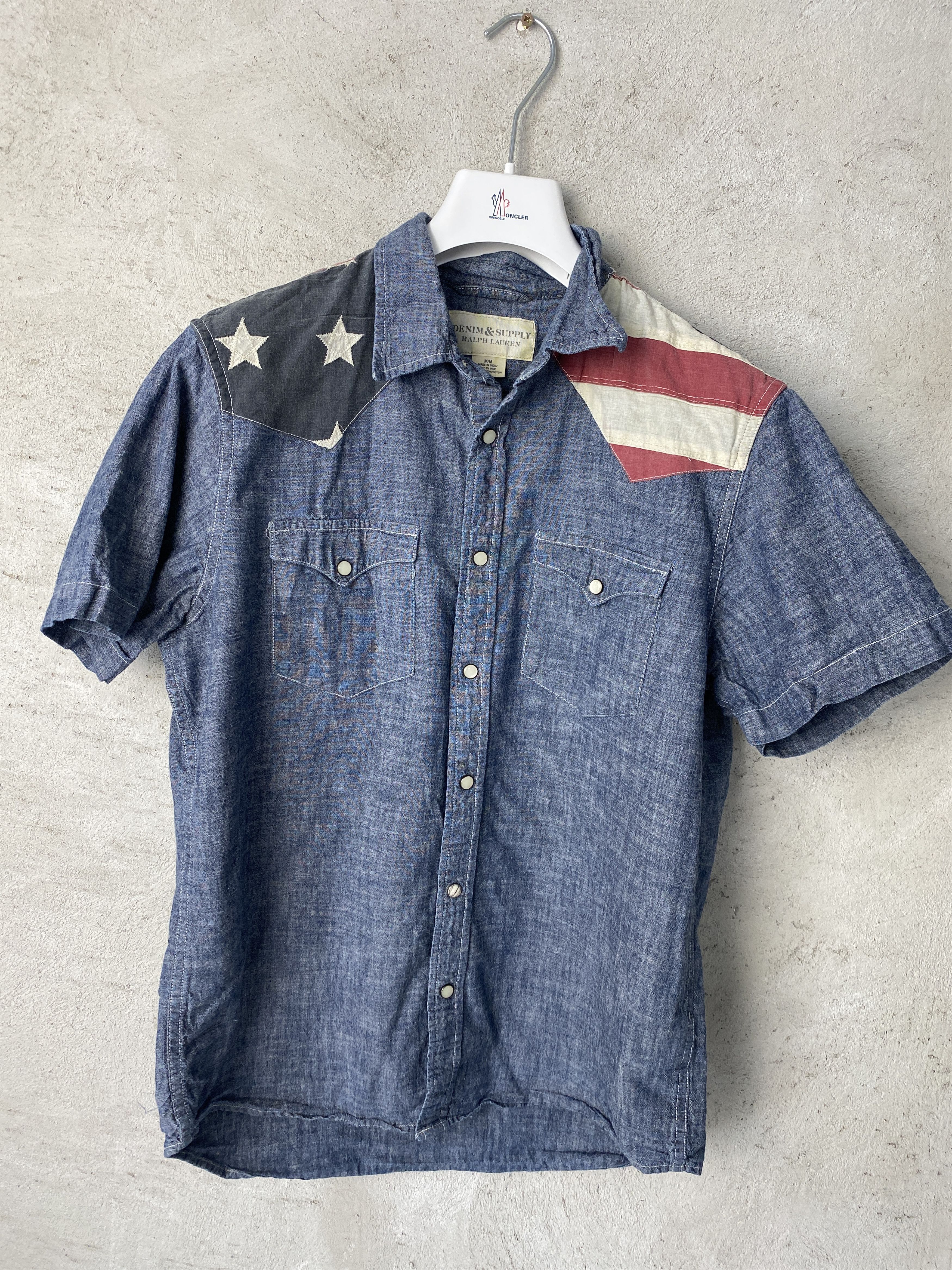 Denim & Supply Ralph Lauren Denim & Supply Ralph Lauren USA flag shirt short sleeve Size US M / EU 48-50 / 2 - 1 Thumbnail