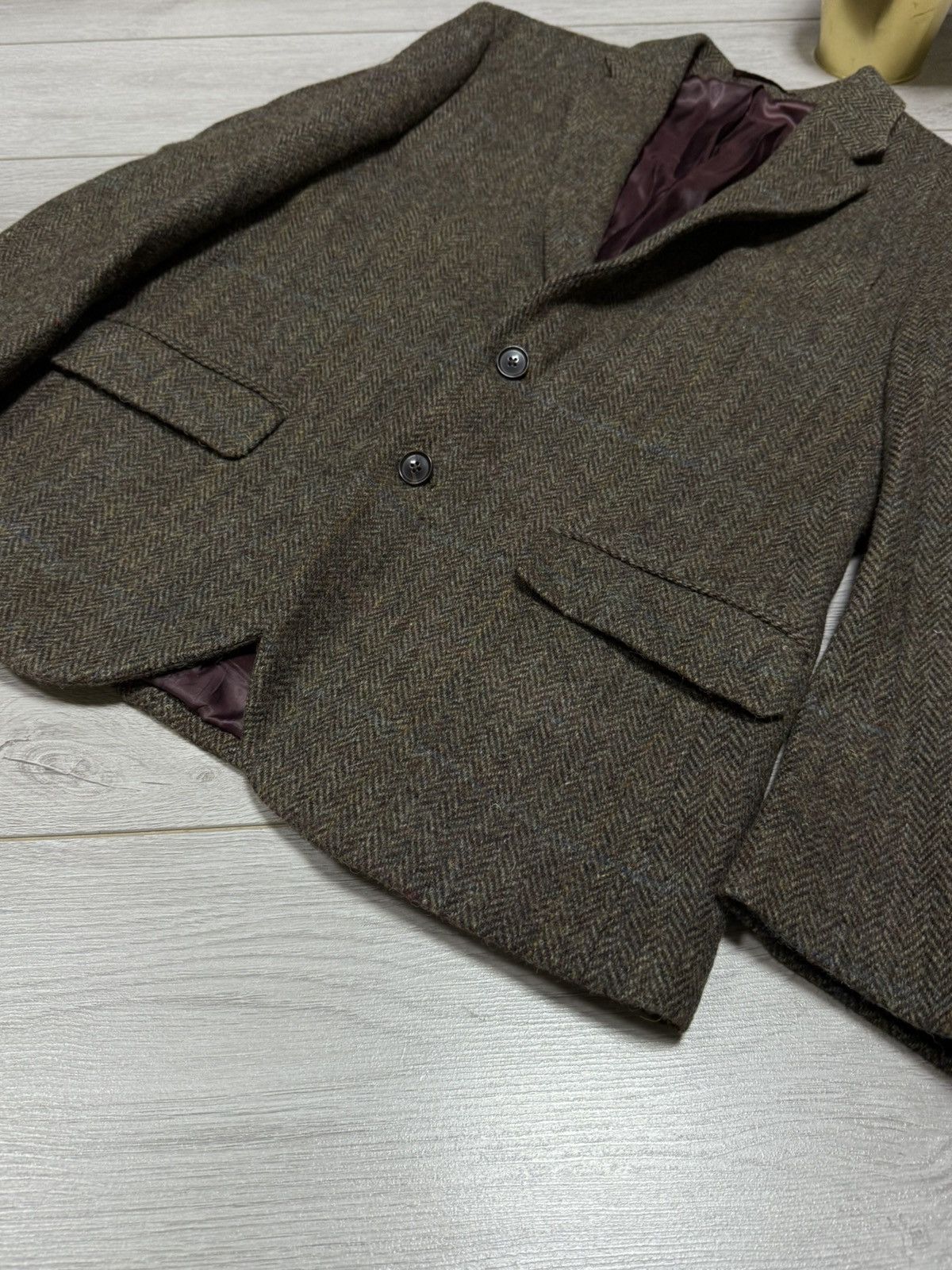 Harris Tweed Harris Tweed M&S wool knitted blazer tuxedo Size 40S - 8 Thumbnail