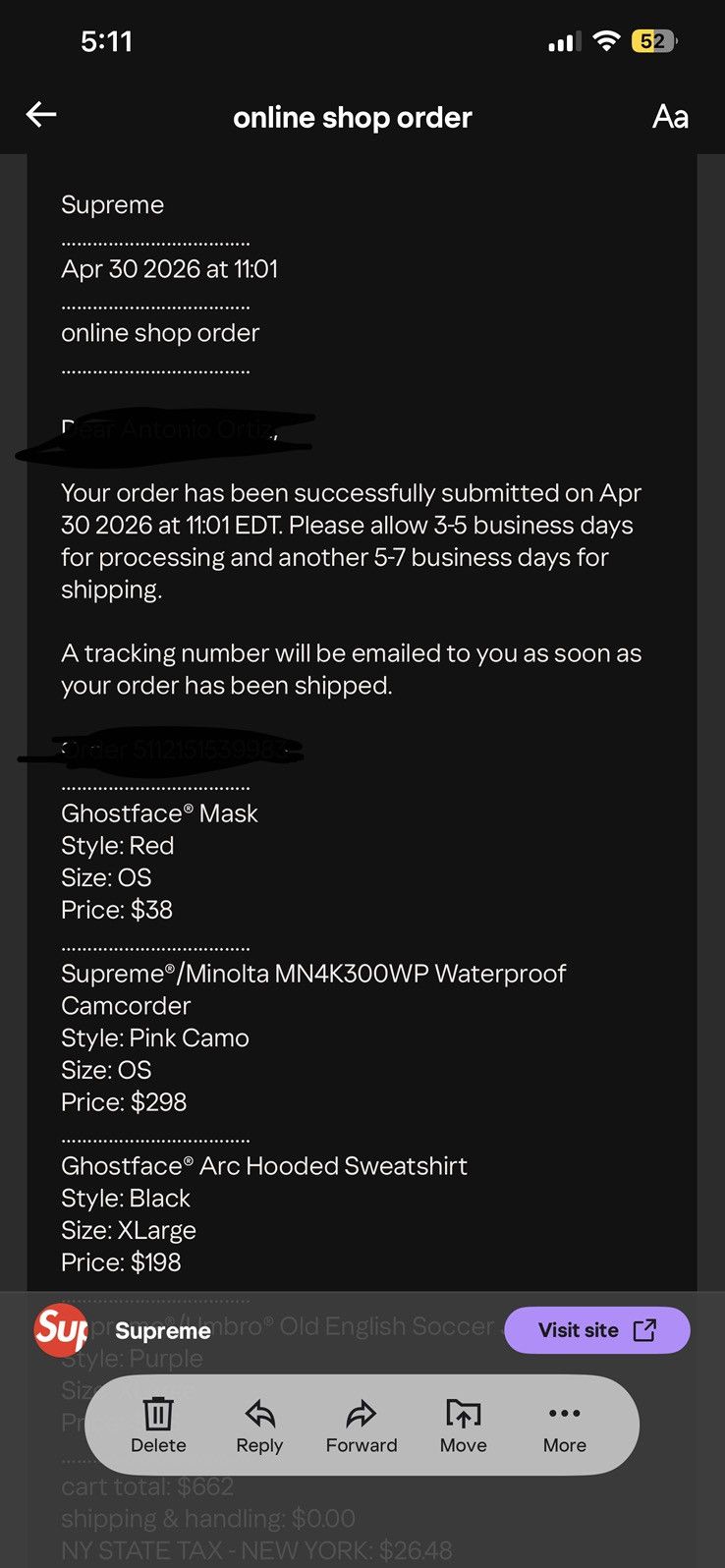 Supreme SUPREME GHOSTFACE ARC HOODED SWEATSHIRT Size US XL / EU 56 / 4 - 3 Thumbnail
