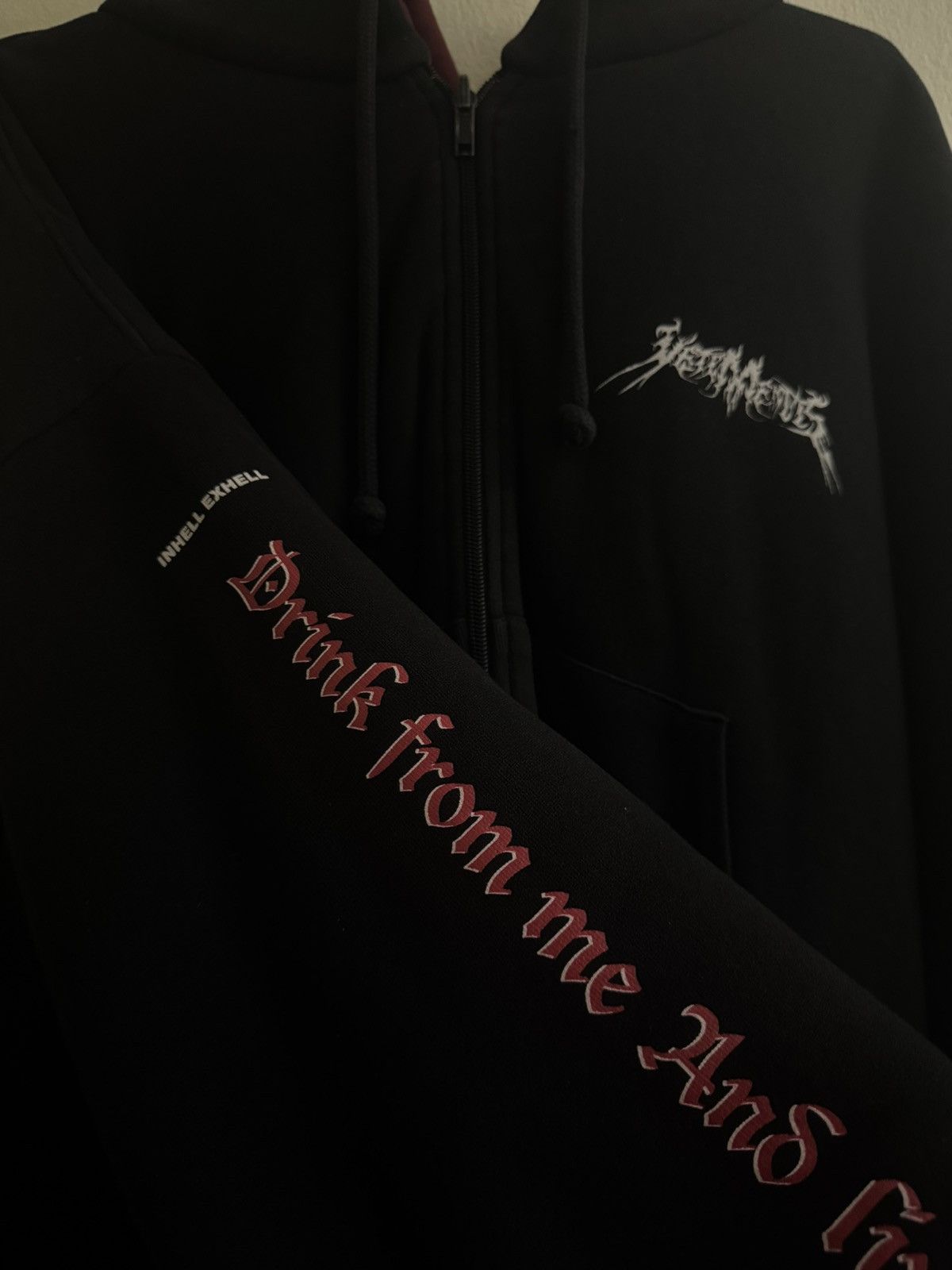 Vetements Vetements Total Fucking Darkness Reversable Hoodie Size US M / EU 48-50 / 2 - 5 Thumbnail