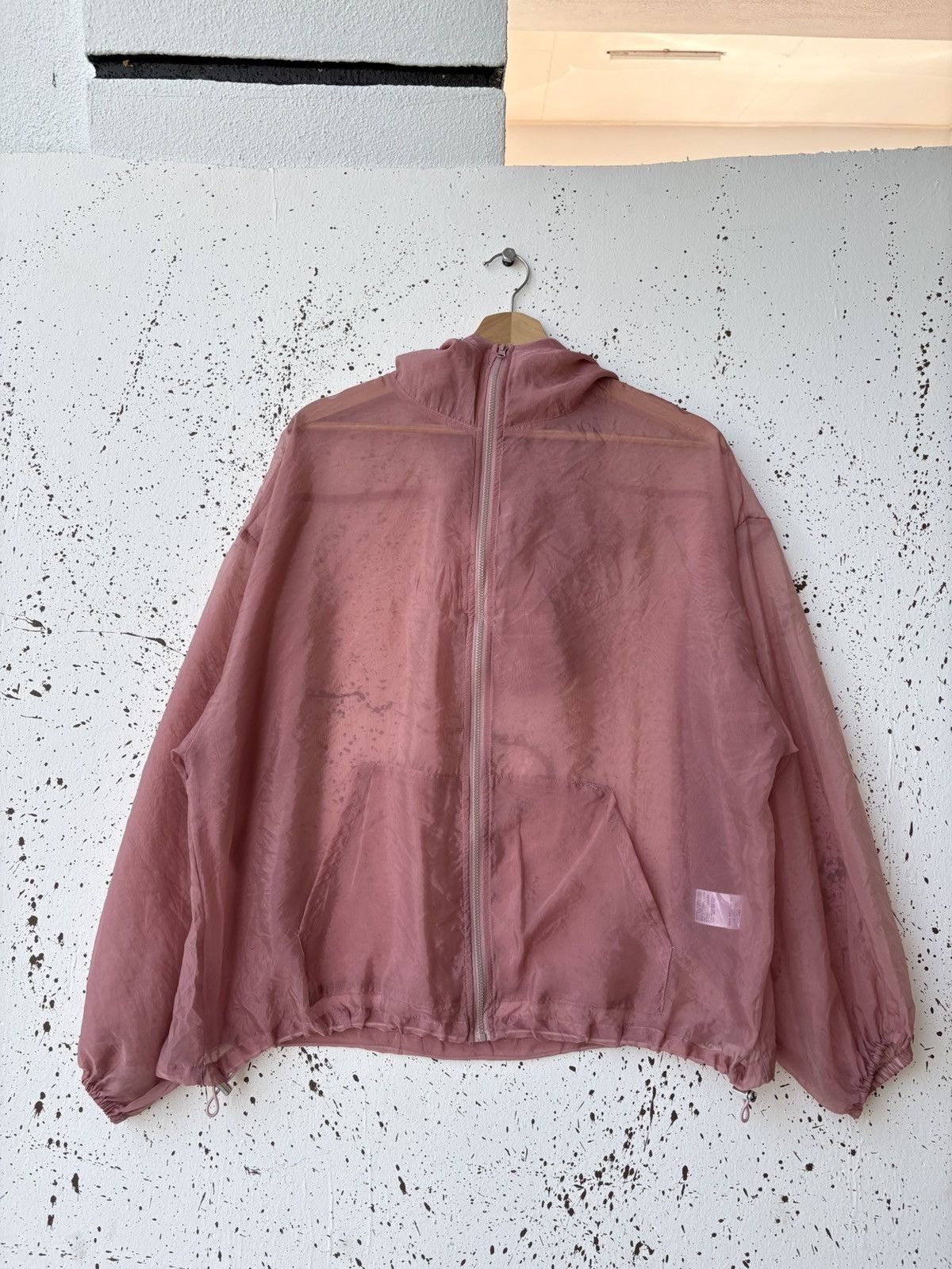 Japanese Brand Rare‼️ Helm Sheer Pink Windbreaker Hoodie Jacket Size US M / EU 48-50 / 2 - 1 Thumbnail
