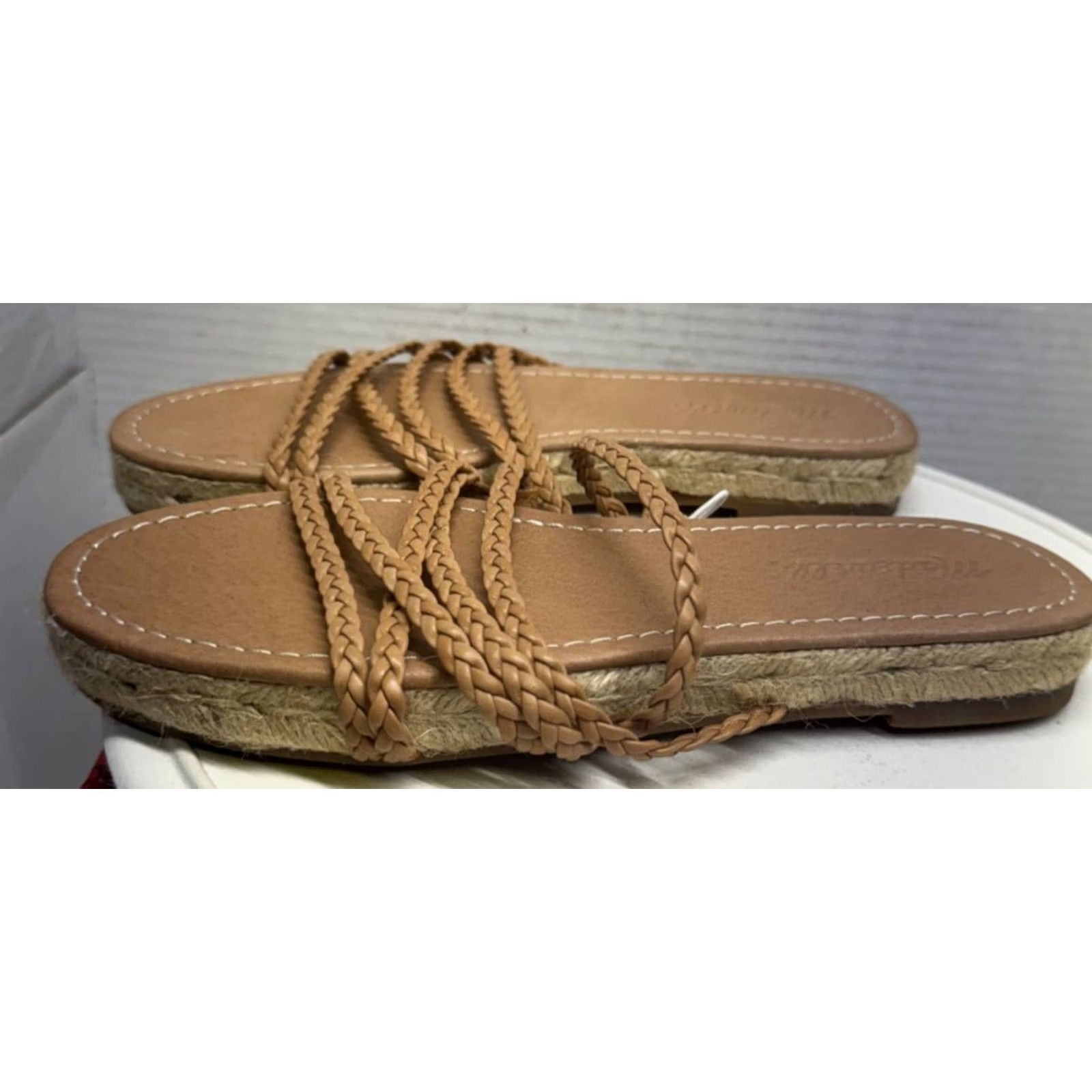 Madewell Madewell Kathryn Slide Espadrille Braided Leather Flat Sandal Women Size 6.5 NEW Size US 7 / IT 37 - 6 Thumbnail