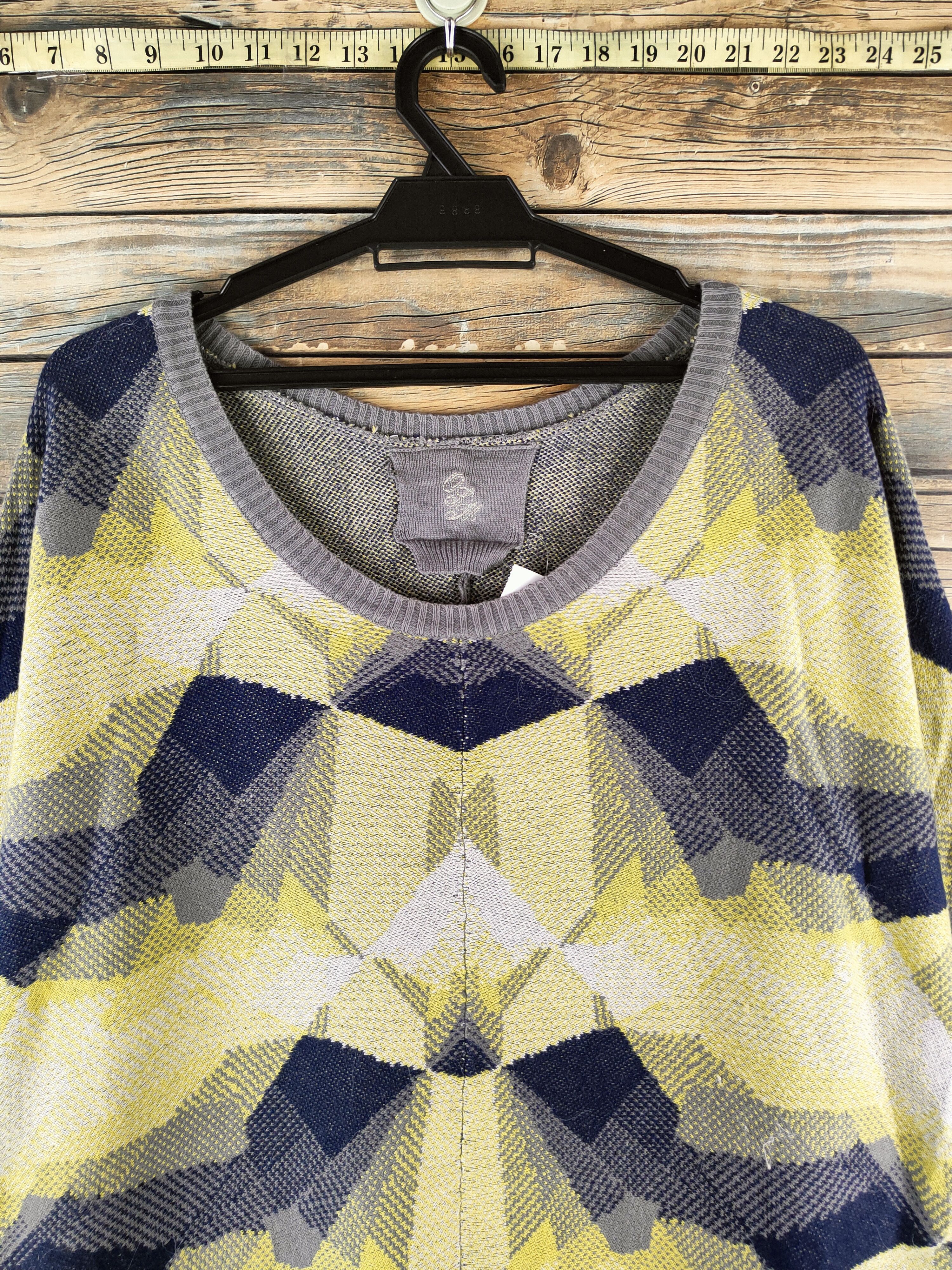 Japanese Brand DL OJM Gray Green Knitwear Sweatshirts #46-971 Size XL / US 12-14 / IT 48-50 - 2 Thumbnail