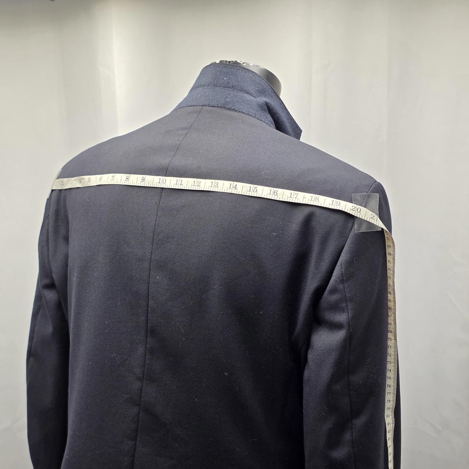 Saks Fifth Avenue Saks Fifth Avenue Black Sport Coat Made by Samuelsohn 44 L-T Size 44L - 8 Thumbnail