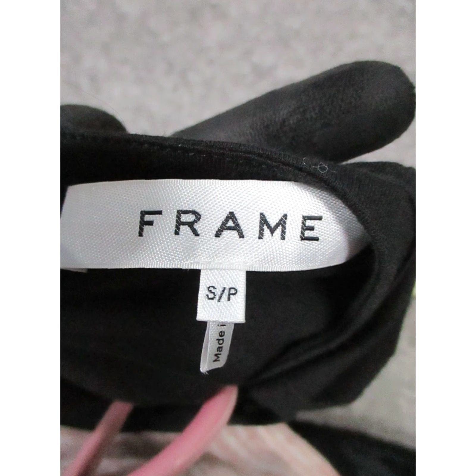 Frame Frame Dress Womens Small Black Cotton Size S / US 4 / IT 40 - 3 Thumbnail