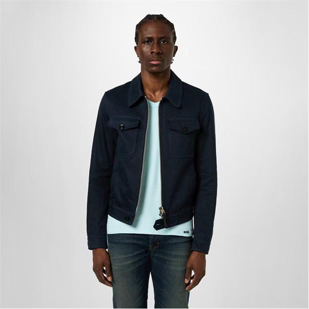 Tom Ford o1g2r1mq0724 Linen Blouson in Navy Blue Size US M / EU 48-50 / 2 - 3 Thumbnail